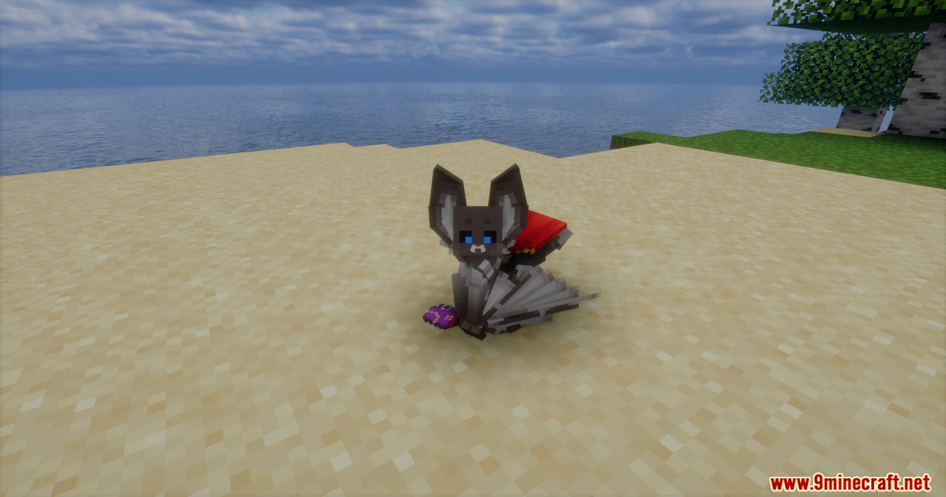A player transformed into a bat using the Shape Shifter Curse Mod