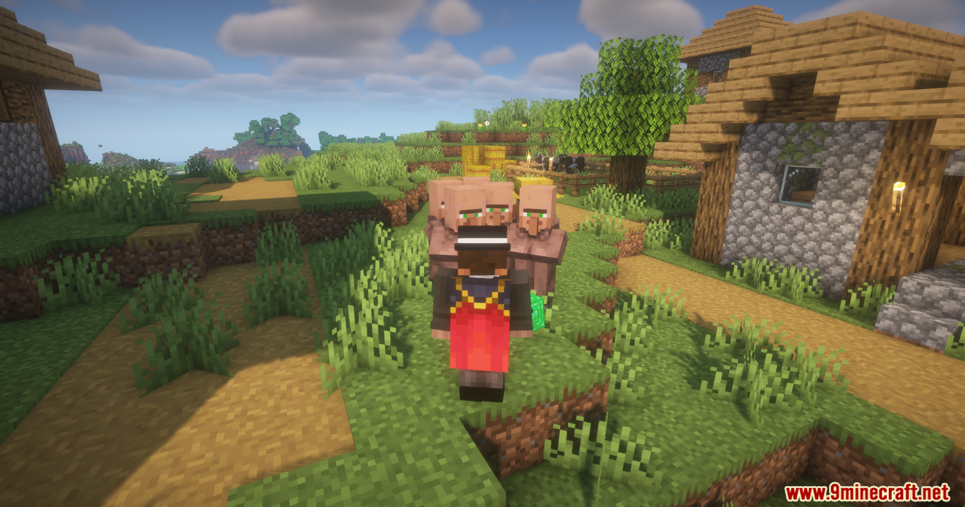 Simple Villager Follow Mod Screenshot 9 Simple Villager Follow Mod allows players to lead villagers with emerald blocks