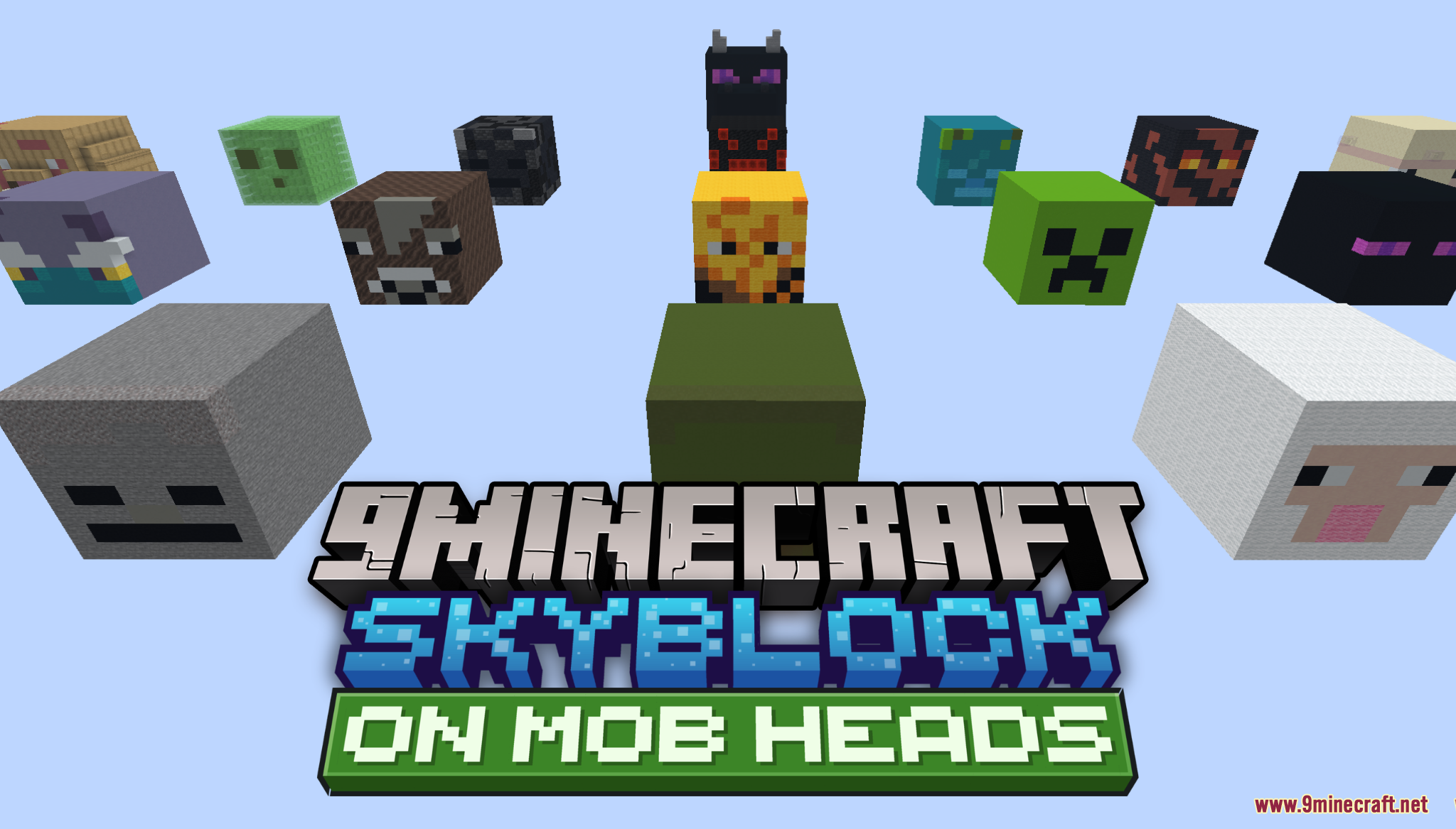 Skyblock on Mob Heads Map