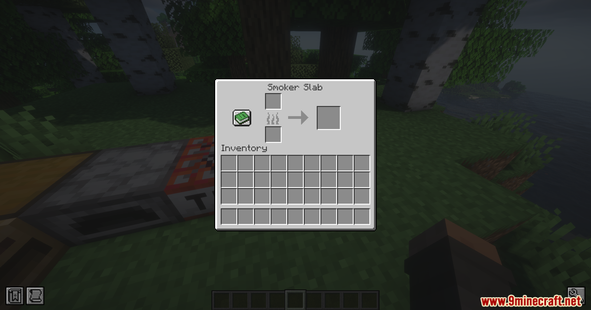The Smoker Slab interface from Slab Machines mod allows for compact cooking