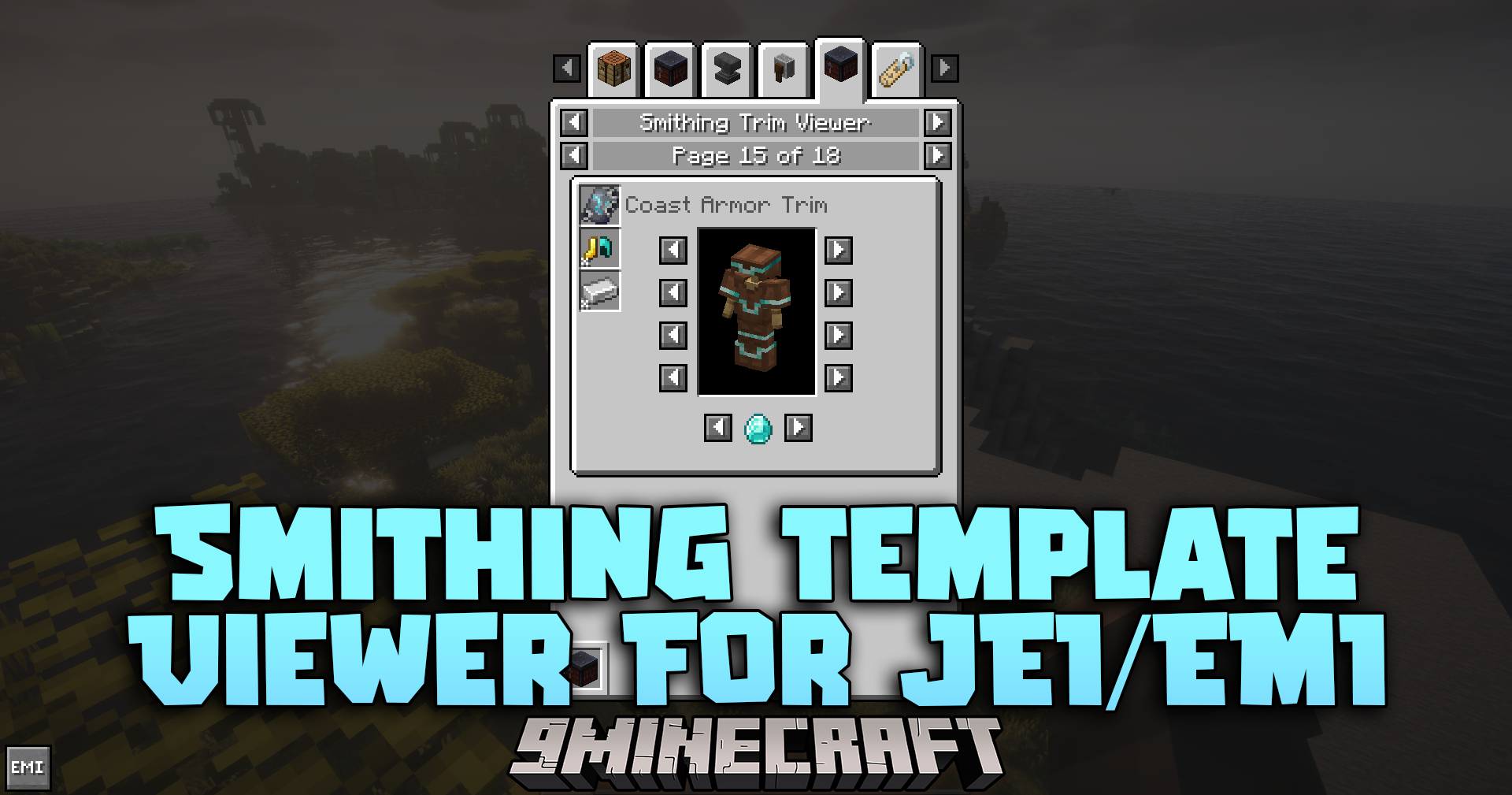 Smithing Template Viewer for JEI/EMI Mod
