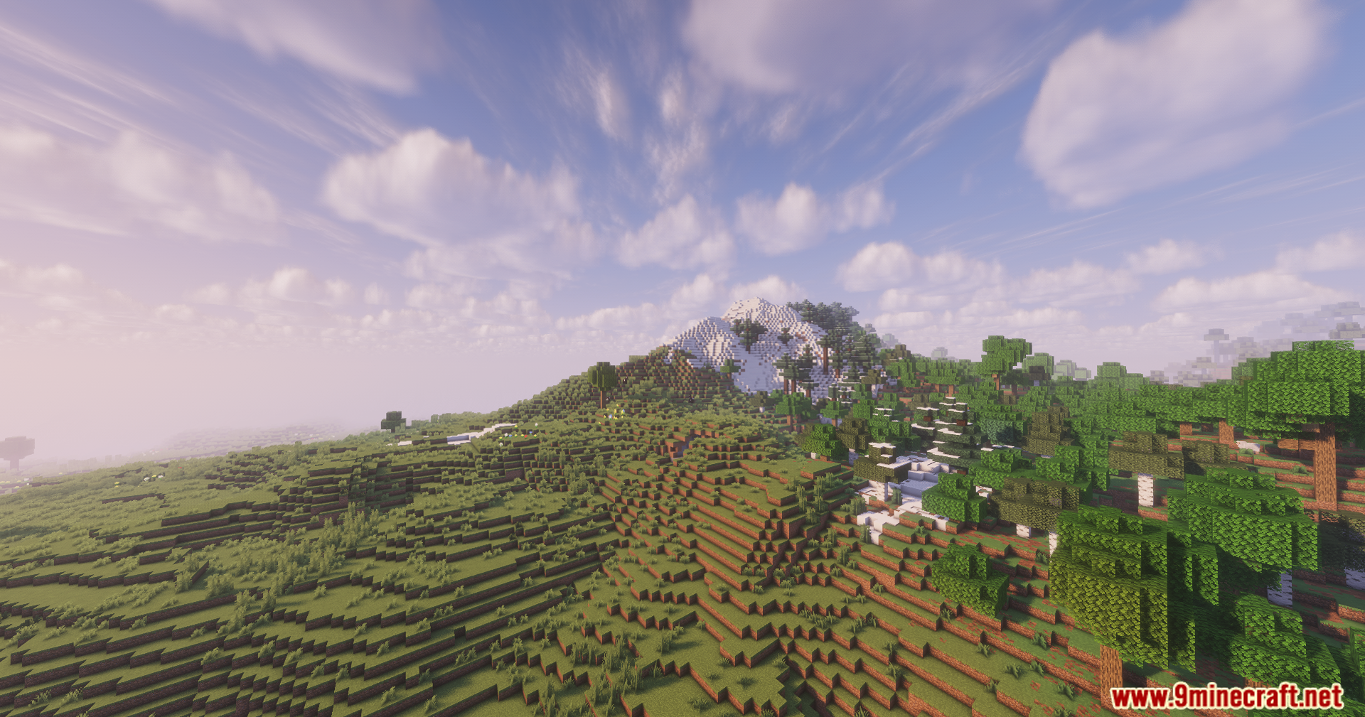 Solar Shaders Screenshot 3 Solar Shaders enhances the bright lighting of this vast mountain landscape