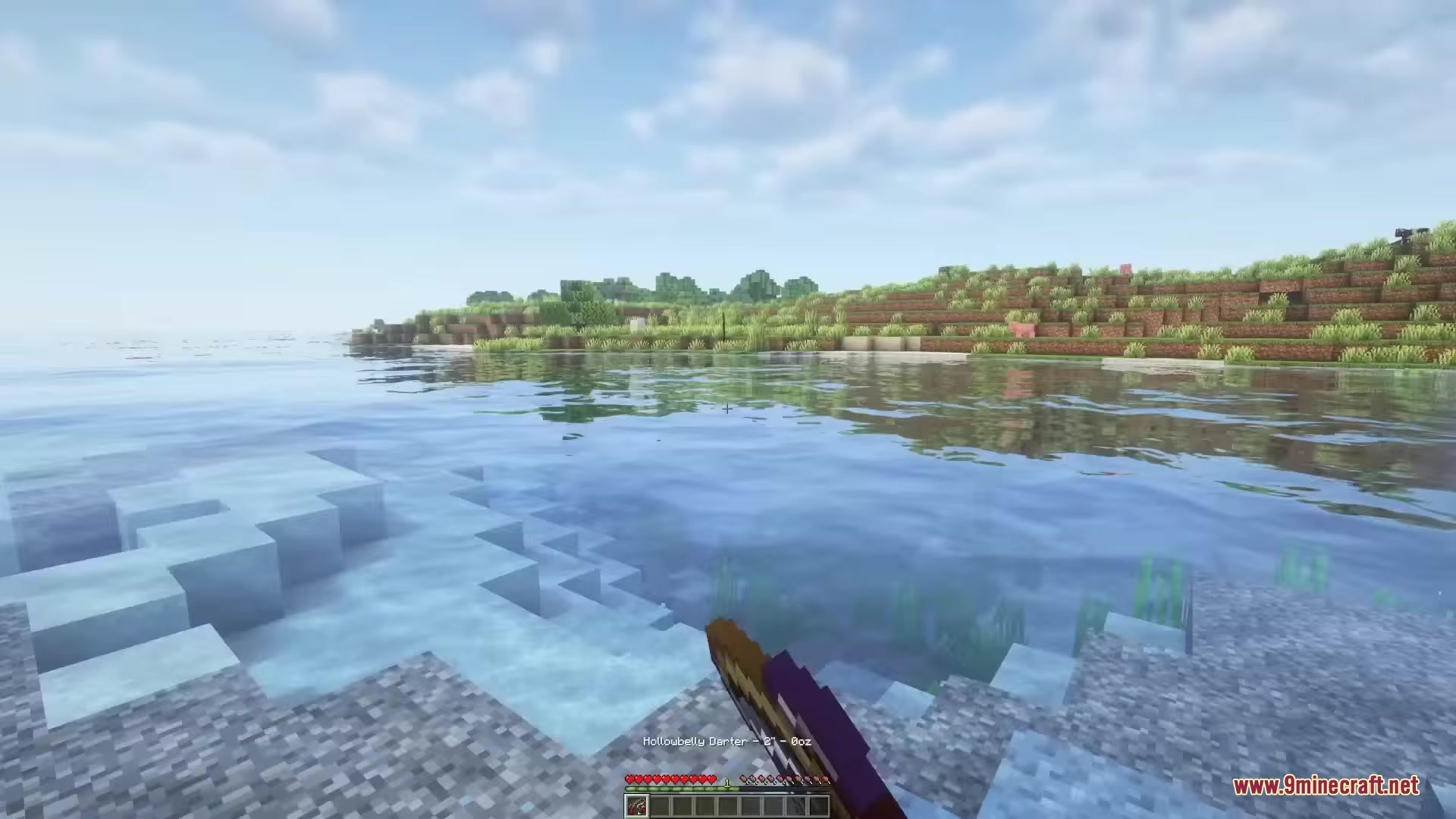 Starcatcher Mod Screenshot 1 A player fishing in a lake using the Starcatcher Mod fishing system