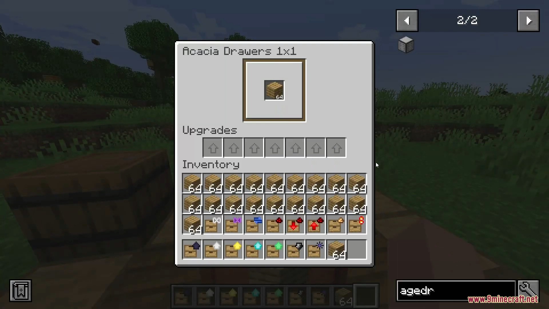 Adding storage upgrades allows me to hoard thousands of blocks in one spot.