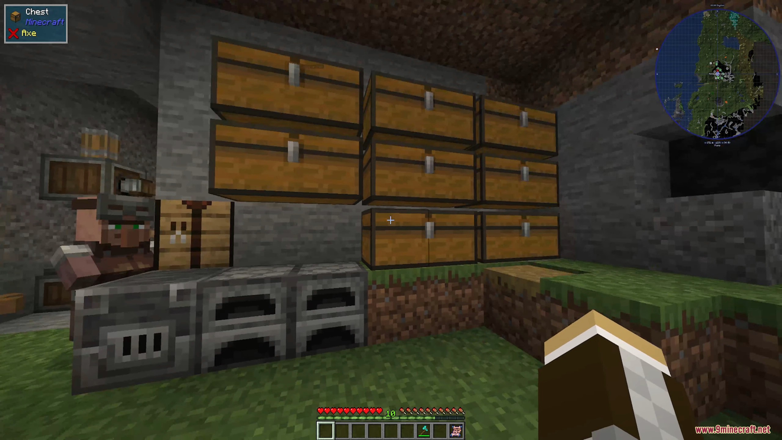 My cramped cave base used to be buried under a mountain of messy chests.