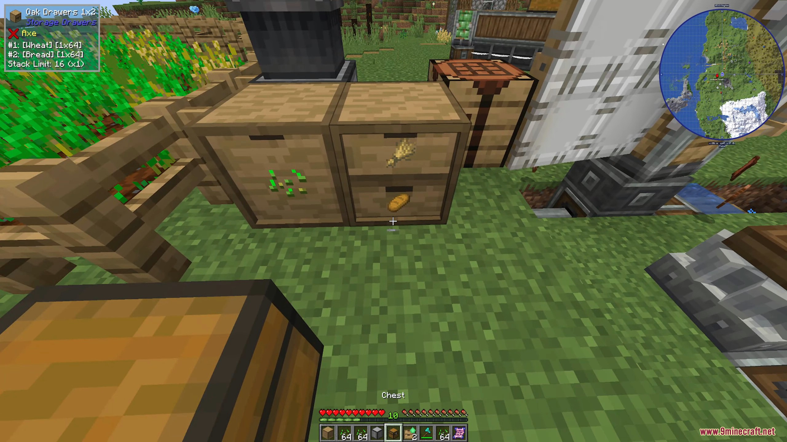 Keeping fresh wheat and baked bread right by the farm is incredibly handy.