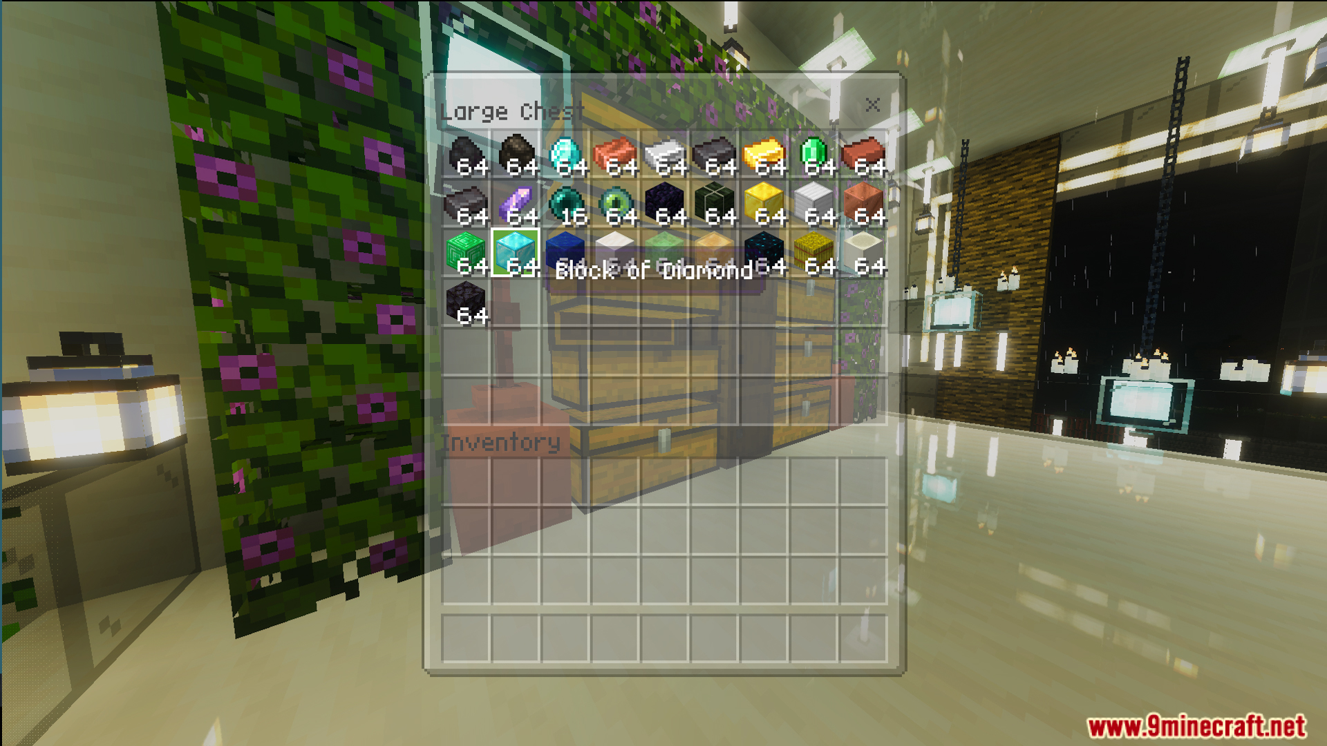 Large chest inventory filled with useful items to help you begin surviving