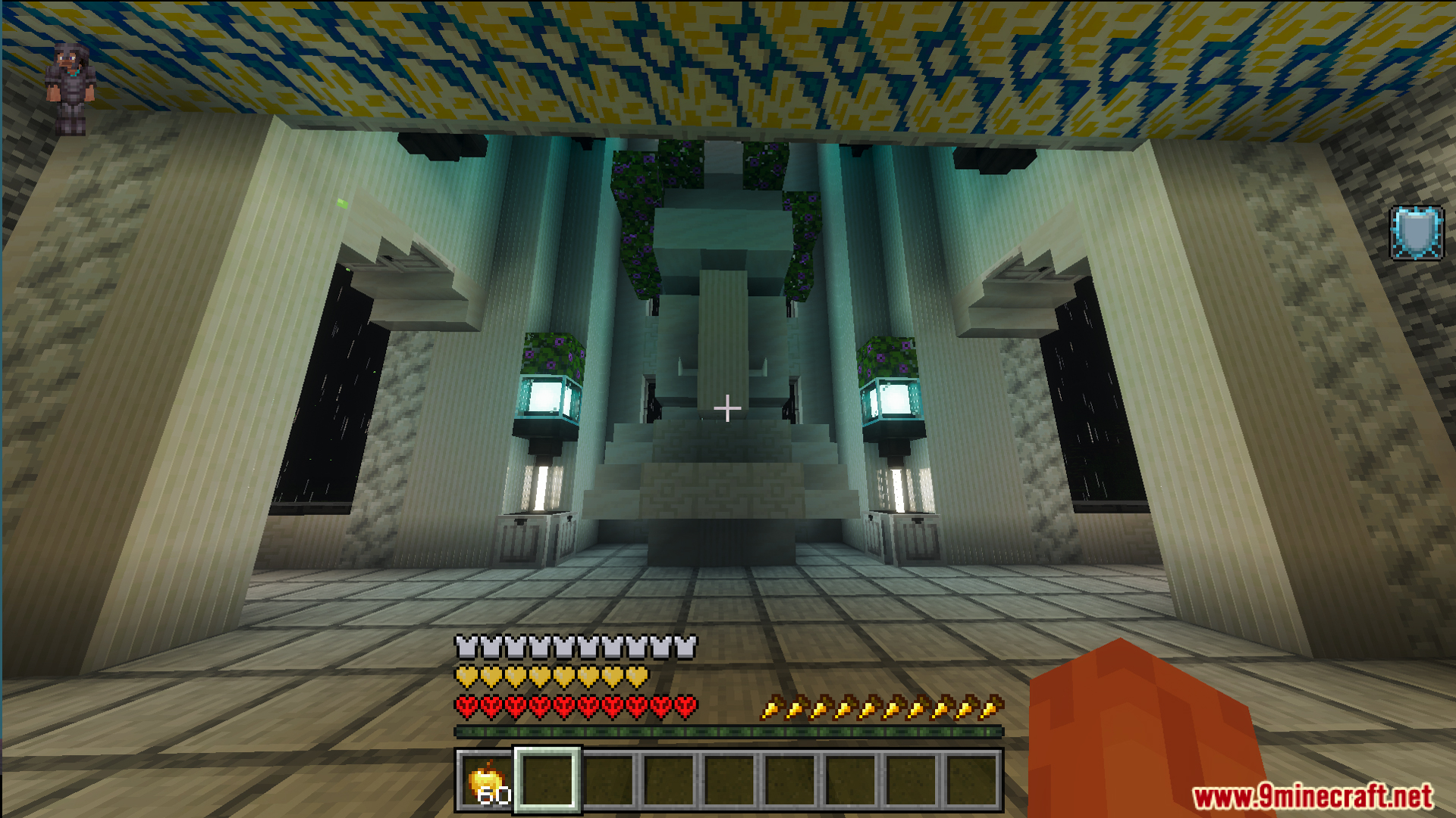 Survival Victorian Mansion Map features a grand ballroom with white pillars