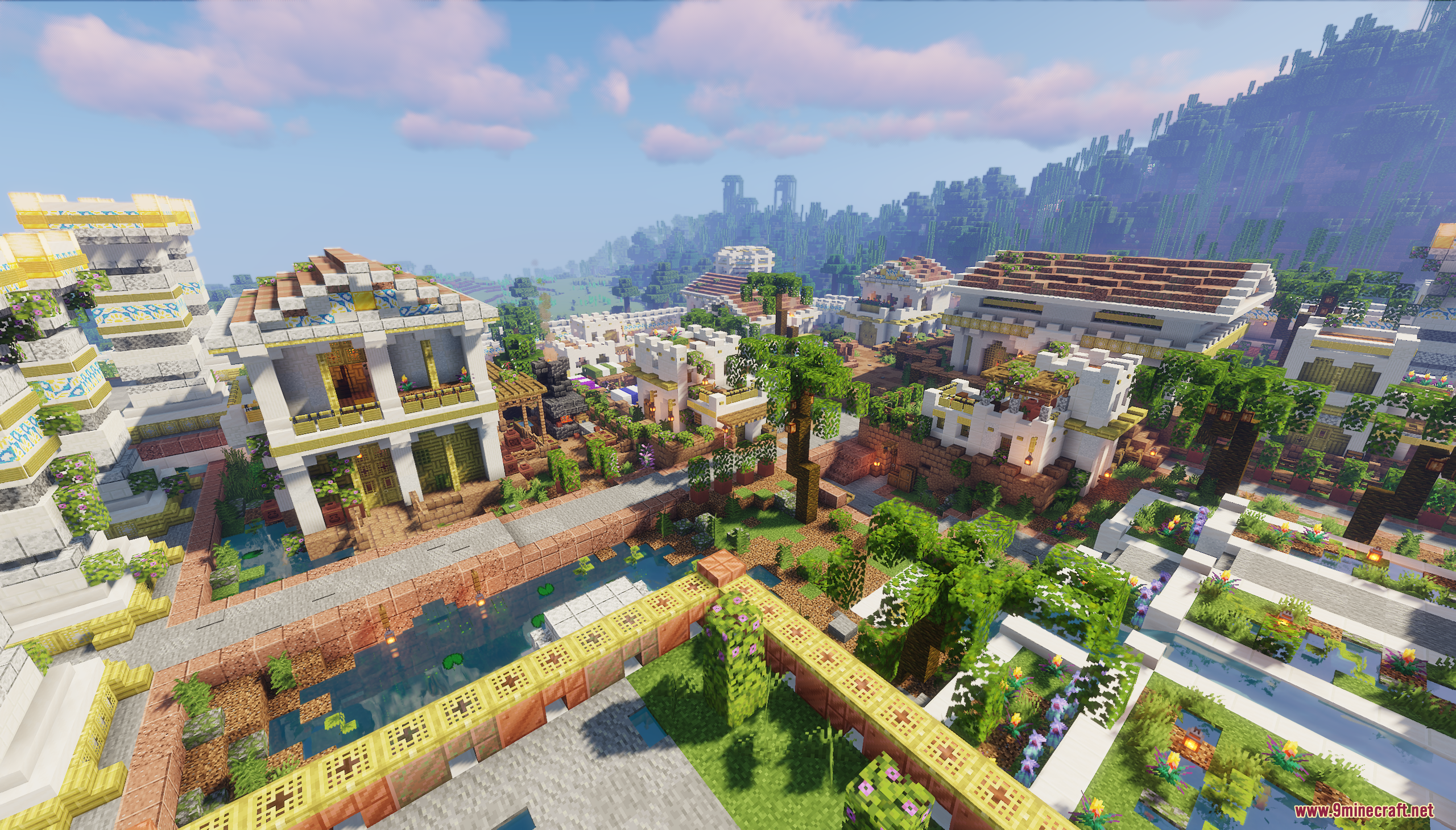 The Ancient City Map Screenshot 8 A sprawling ancient city featuring white temples and lush green landscapes