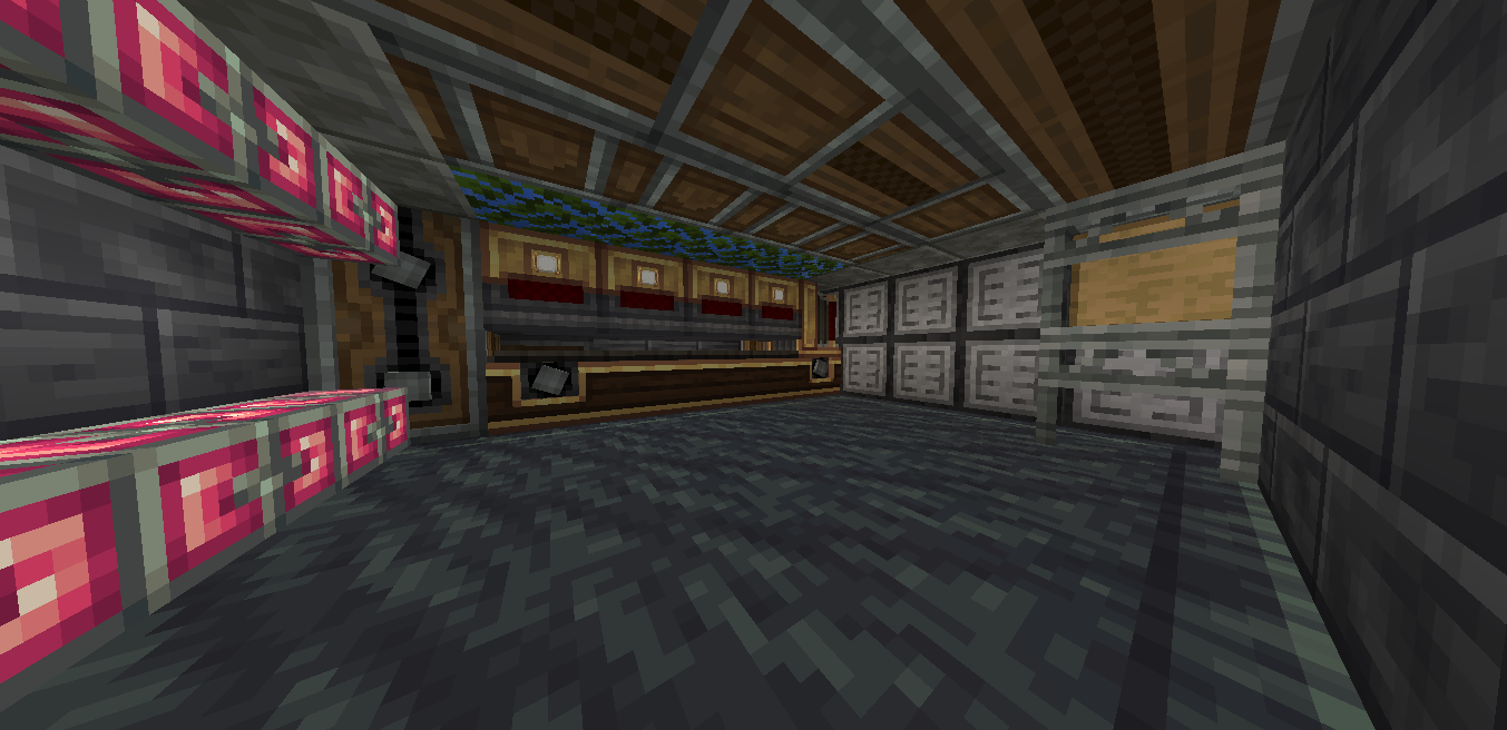 Tiber Efficient Ore Processor schematic showing a compact industrial room setup