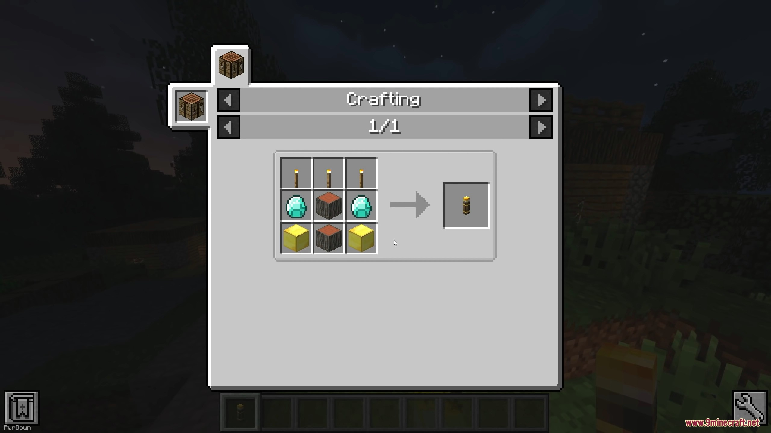 A Mega Torch lighting up a base perimeter to stop mob spawns