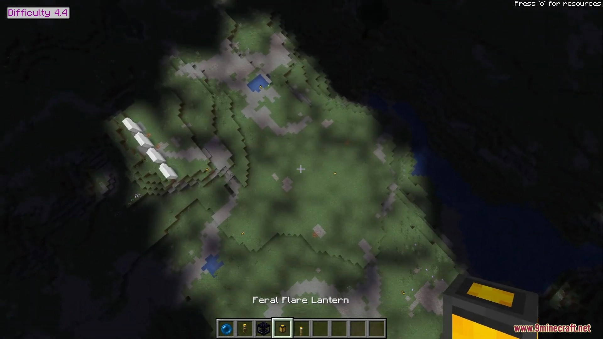 A fully secured outpost protected from mob spawns