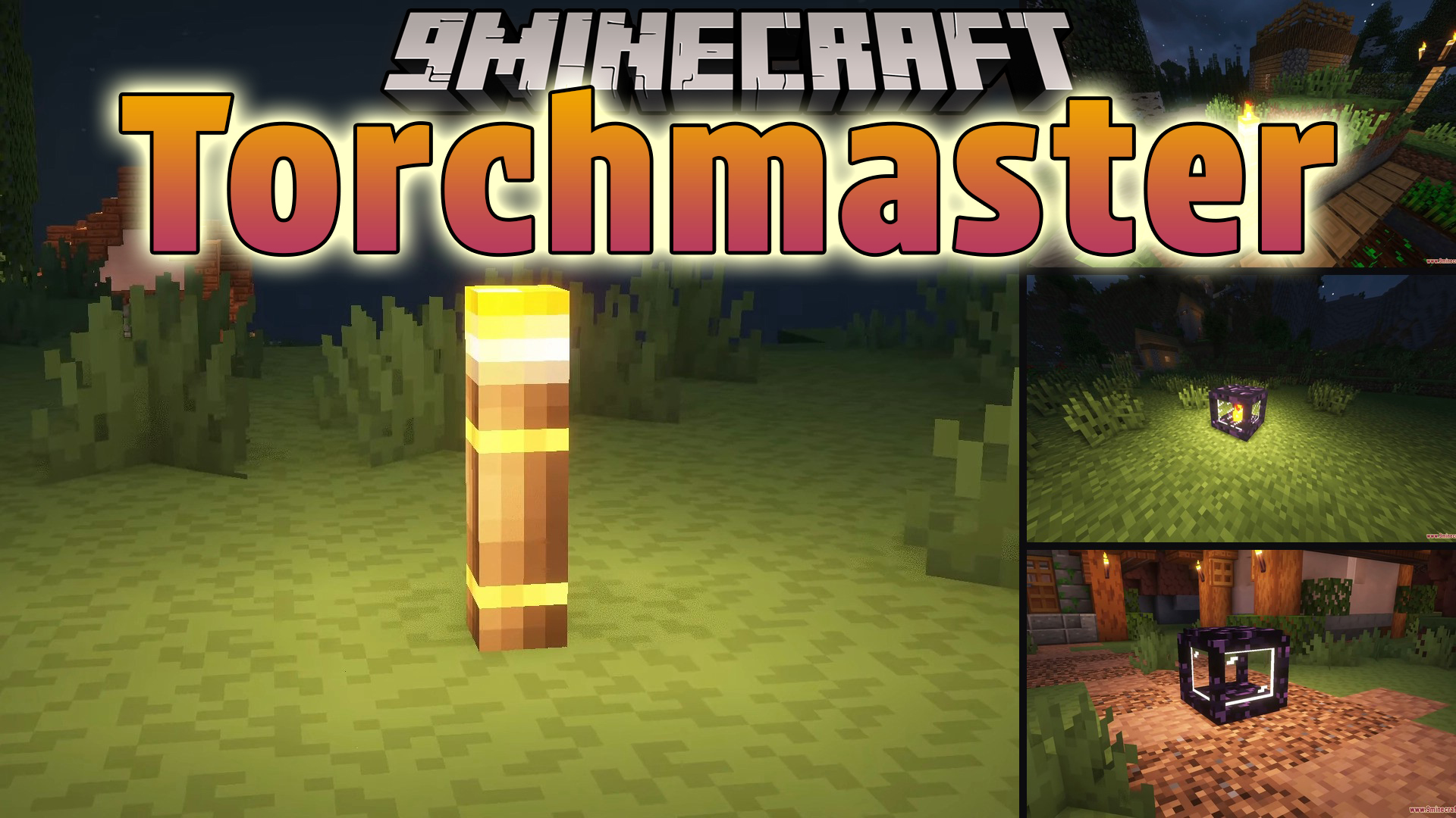 Torchmaster 9minecraft Mod adds special torches and lamps that stop mobs from spawning around your base