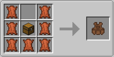 Utility Vest Mod Screenshot 14 Crafting recipe for a leather utility vest using leather and a chest