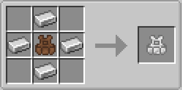 Utility Vest Mod Screenshot 15 Upgrading a leather utility vest to iron using four iron ingots in crafting