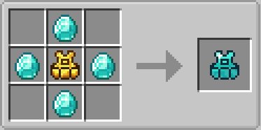 Utility Vest Mod Screenshot 17 Crafting recipe for a diamond utility vest using diamonds and gold vest