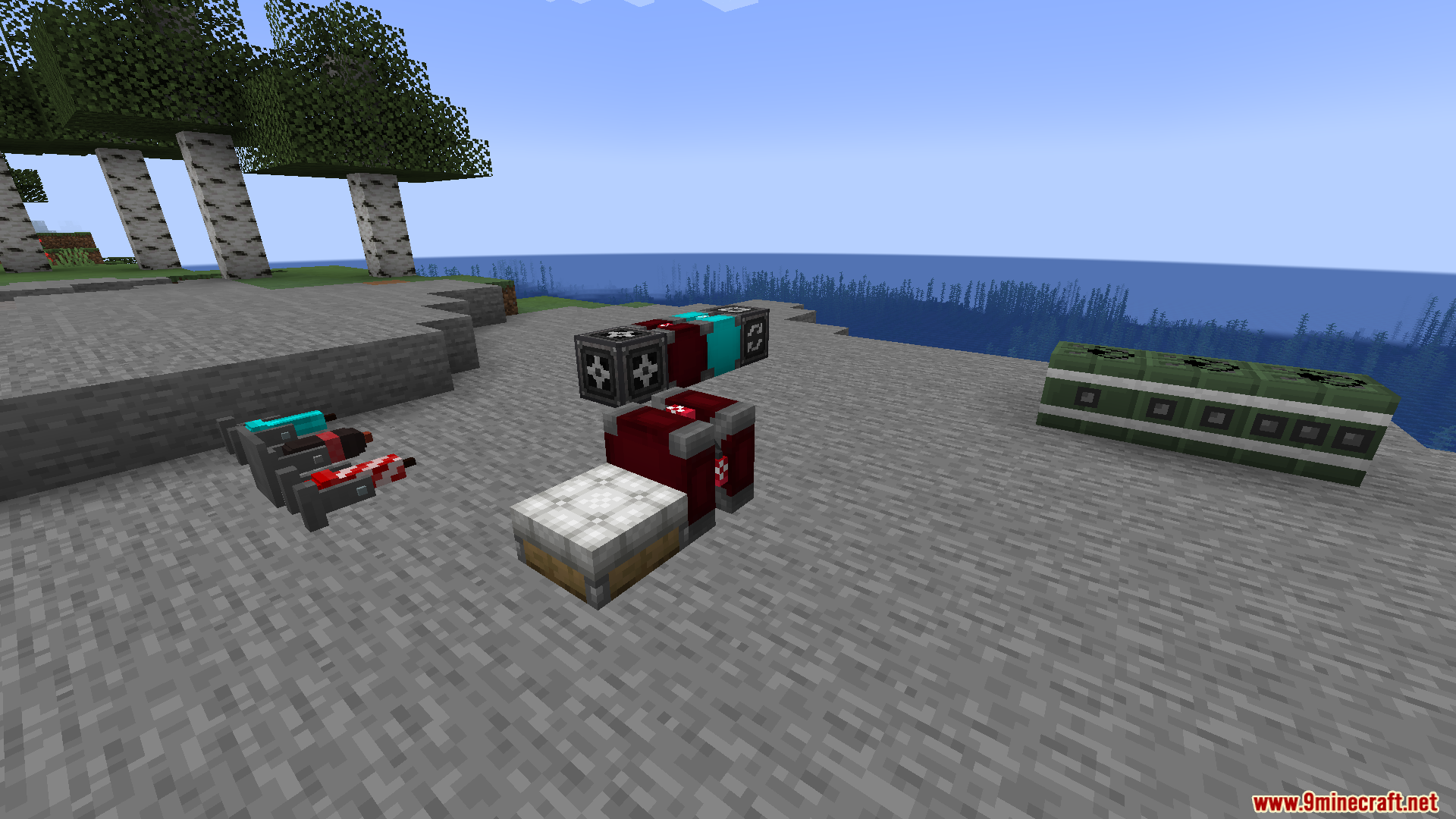 Valkyrien Skies Tournament Reforged Mod Screenshot 9 Various thrusters and mechanical components from the Valkyrien Skies Tournament Reforged Mod