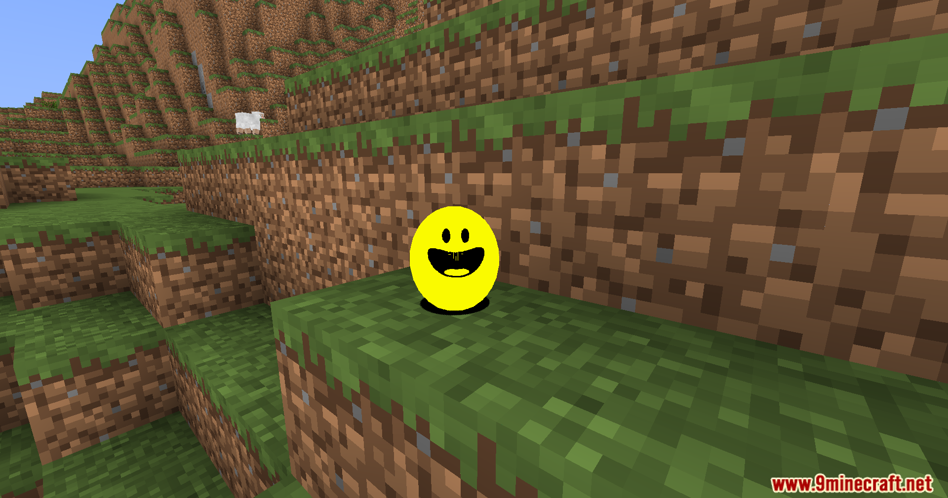 Verity Shaders Screenshot 5 Verity Shaders makes the smiling sphere look perfectly round and smooth in Minecraft
