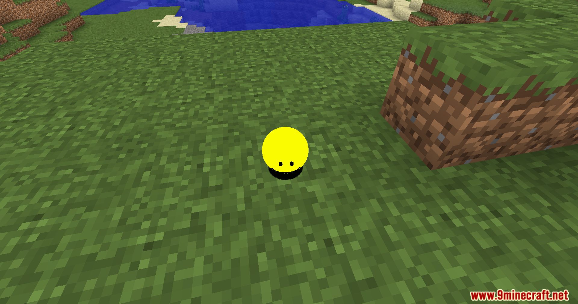 Verity Shaders Screenshot 7 A smooth yellow sphere with two eyes sits on the green grass