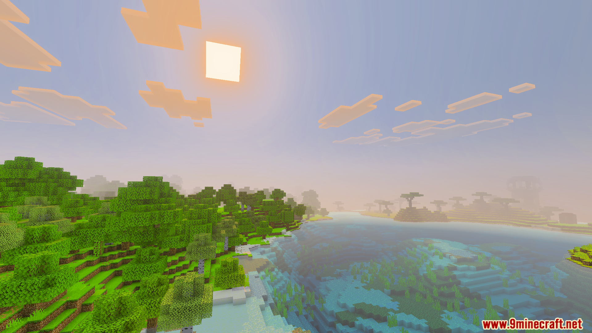 Vibrant Visual Shader makes the forest and ocean colors look bright and lively