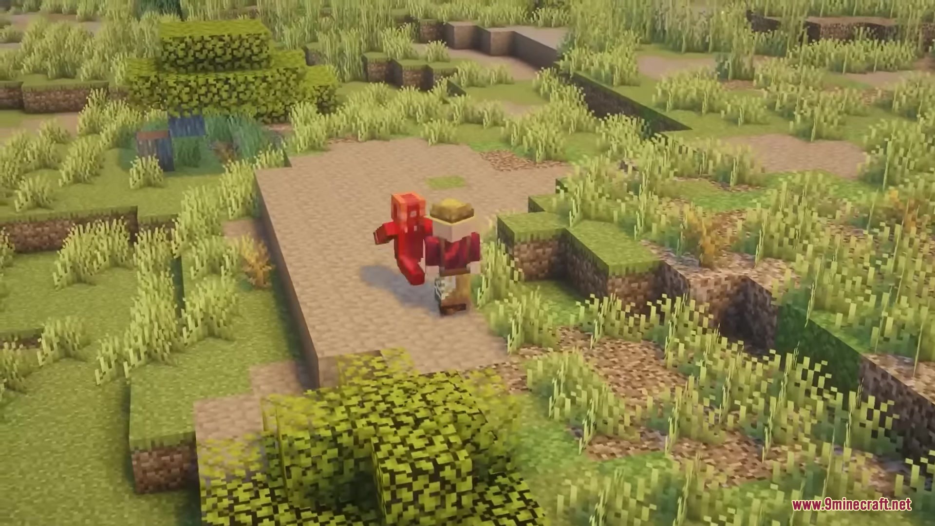 Villager Retaliation Mod Screenshot 3 A villager takes damage from an attack in the Villager Retaliation Mod