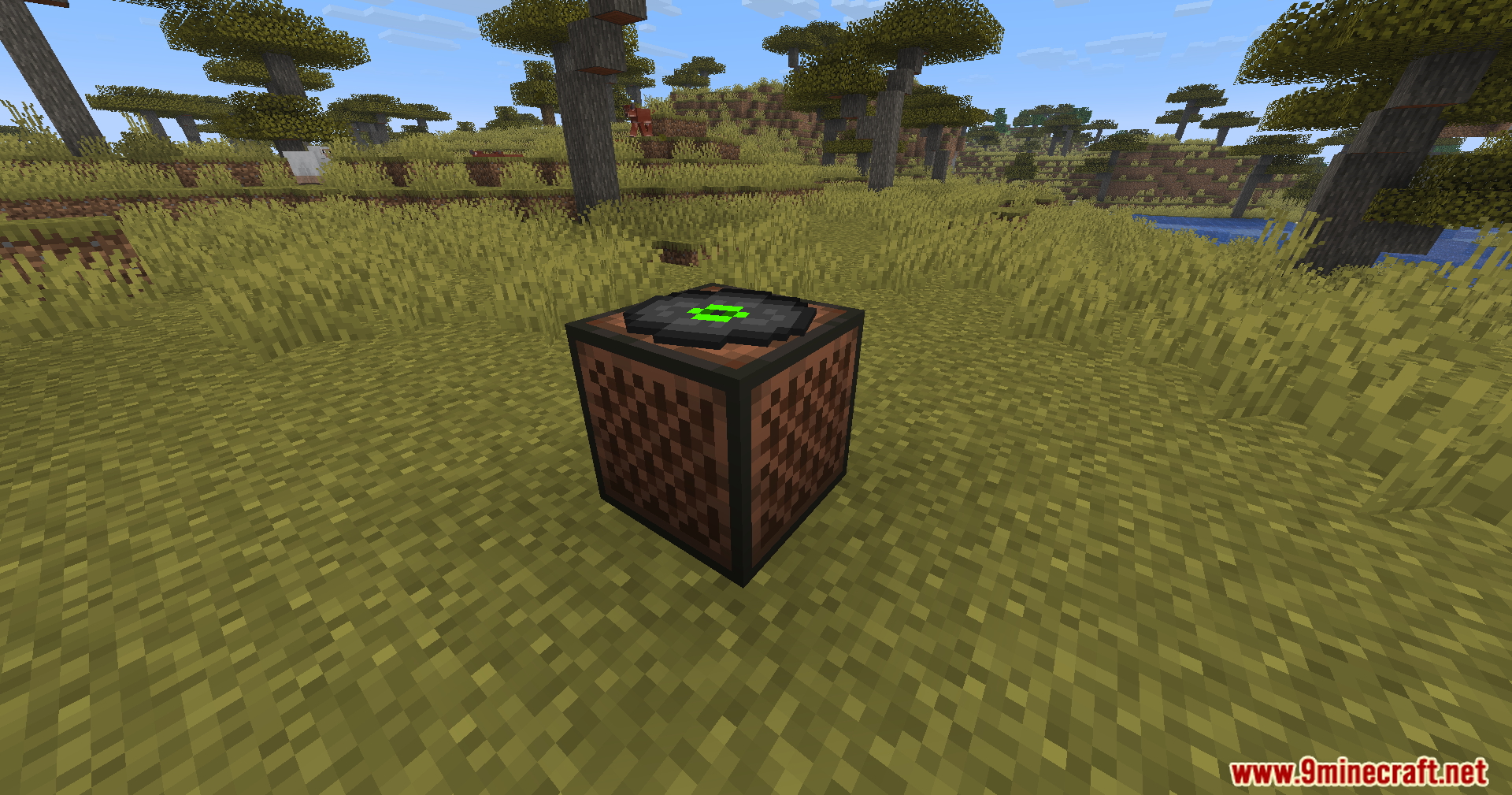Visual Jukebox mod displays a music disc on top of the block