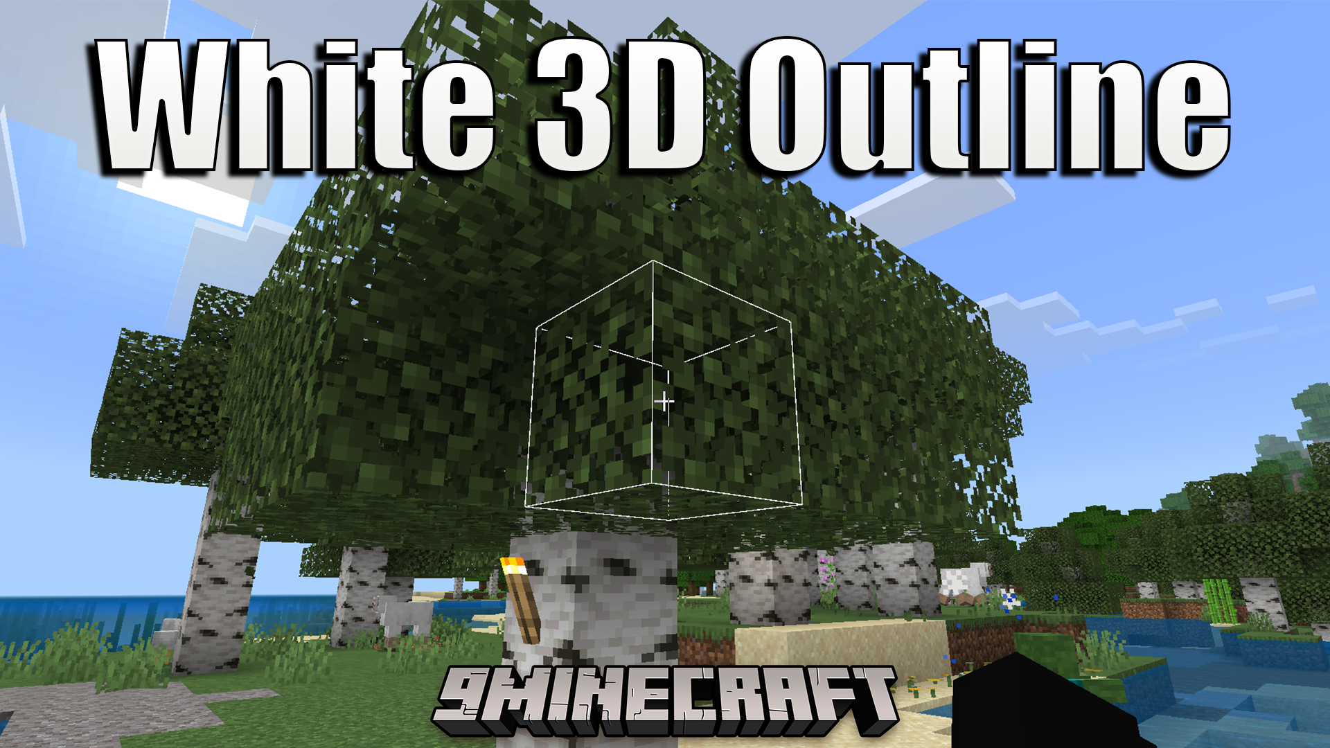 White 3D Outline Texture Pack