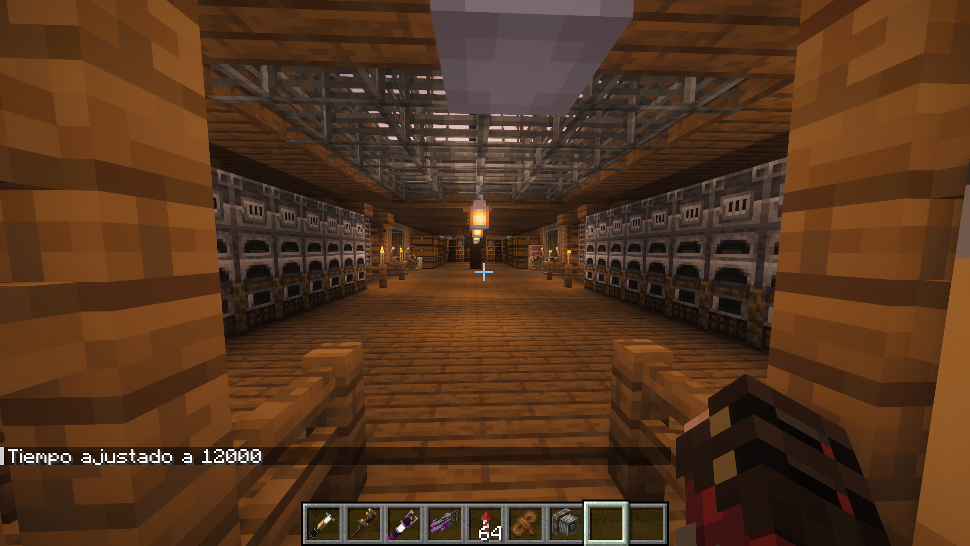 White Tempest the Winged Storm of the Skies Schematic Screenshots 4 Large furnace room with wooden floors and lanterns inside the flying ship