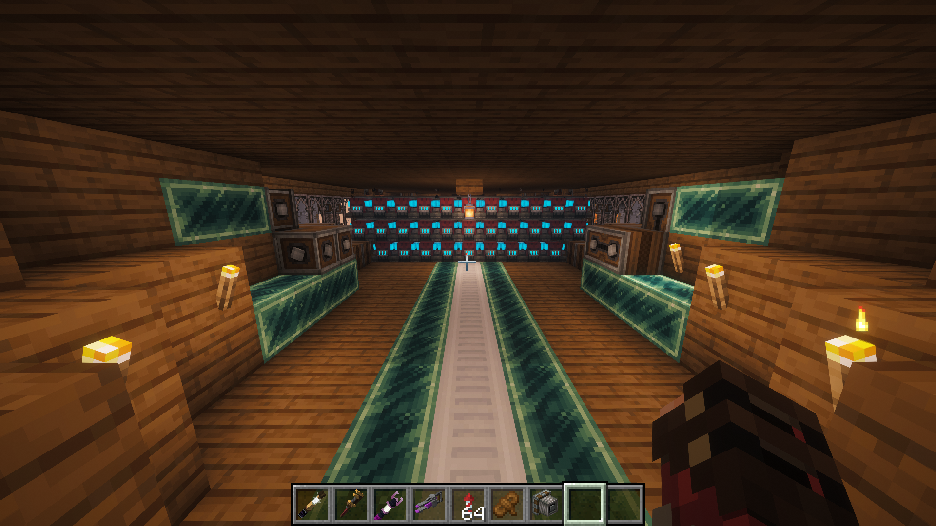 White Tempest the Winged Storm of the Skies Schematic Screenshots 6 Control room of the White Tempest airship with glowing blue machinery blocks