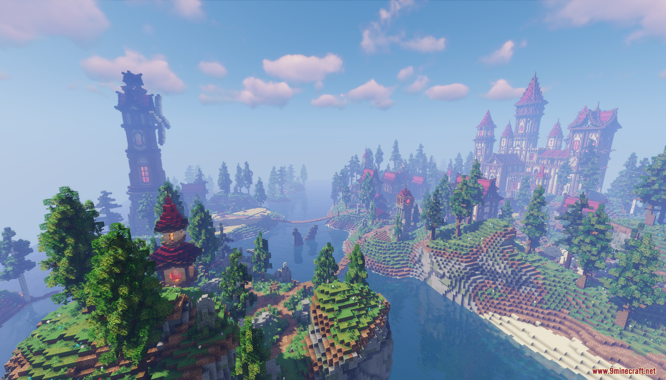 Zarakan Map Screenshot 7 A wide landscape view of the Zarakan Map featuring a fantasy kingdom