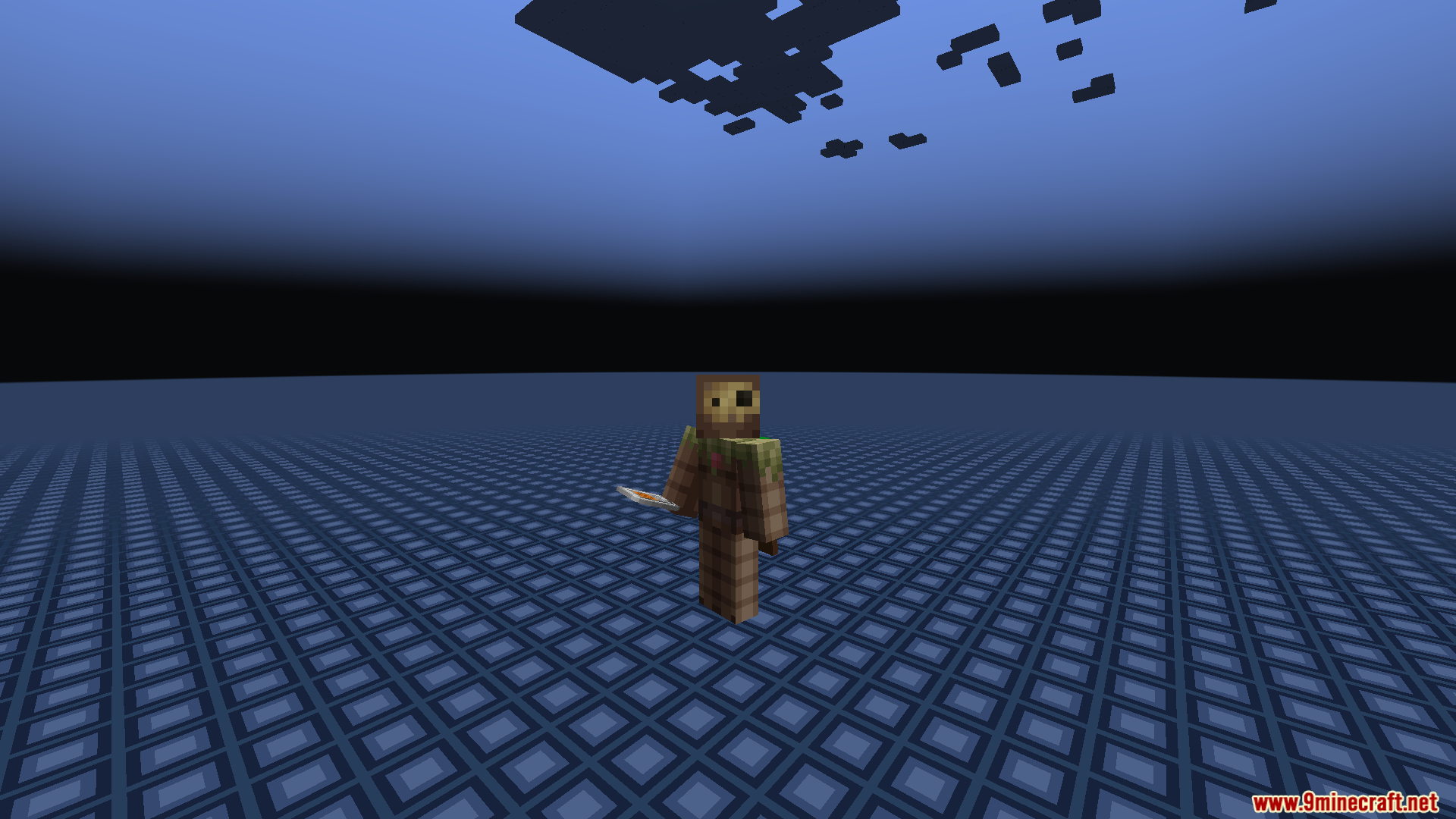 Zhipeiweidu Mod Screenshot 13 A player stands in a private empty dimension holding a teleportation remote item