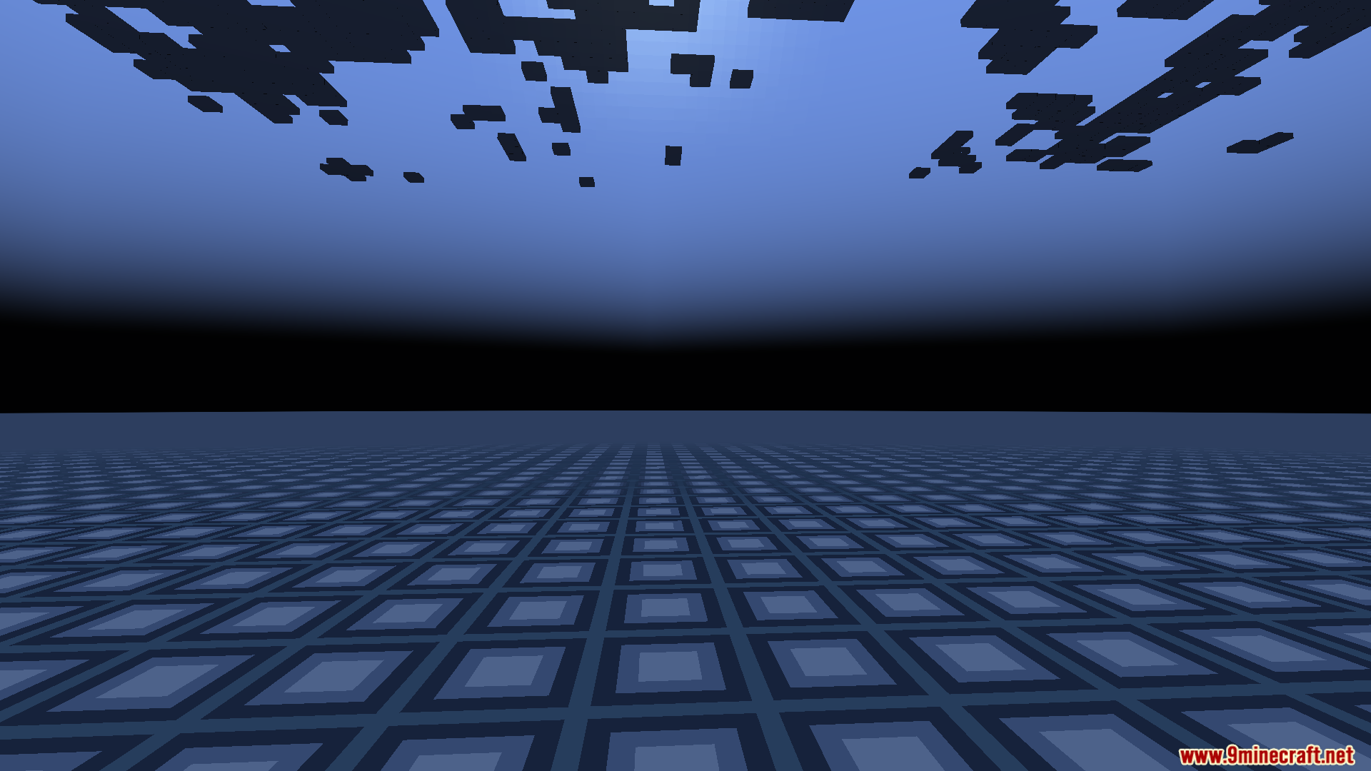 Zhipeiweidu Mod Screenshot 5 The Zhipeiweidu Mod adds a private dimension made of glowing blue space blocks