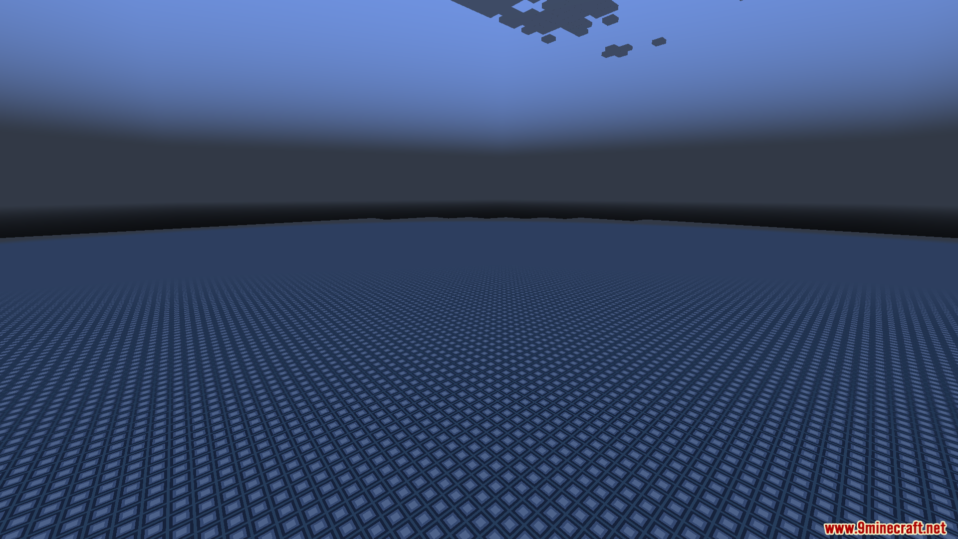 Zhipeiweidu Mod Screenshot 6 The repetitive pattern of space blocks stretches across the horizon in this world