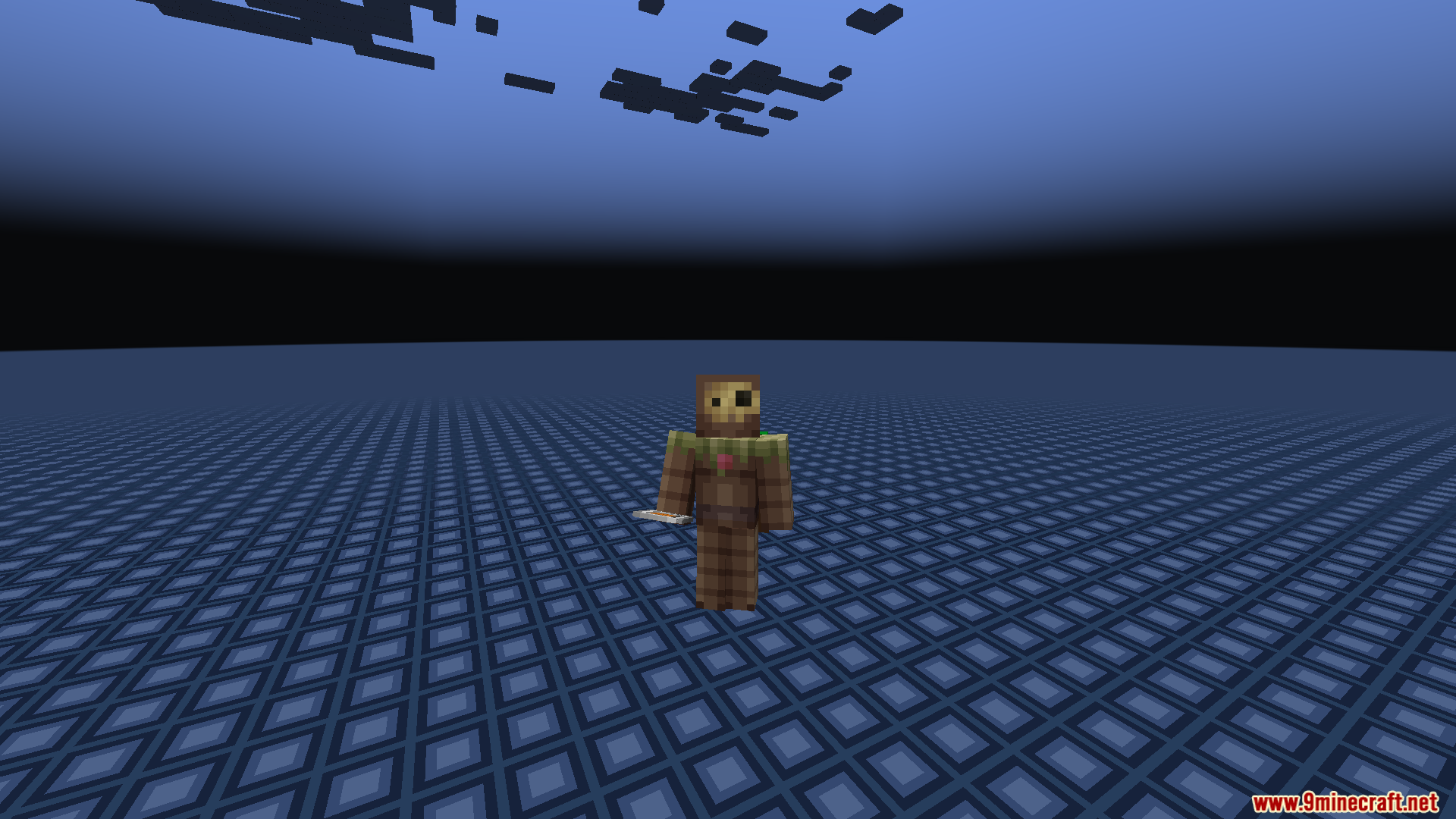 Zhipeiweidu Mod Screenshot 7 Player holding a remote control to access a private empty dimension