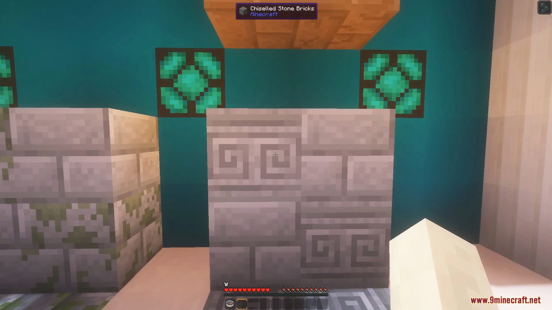 A resource pack showing off rich connected-texture visuals