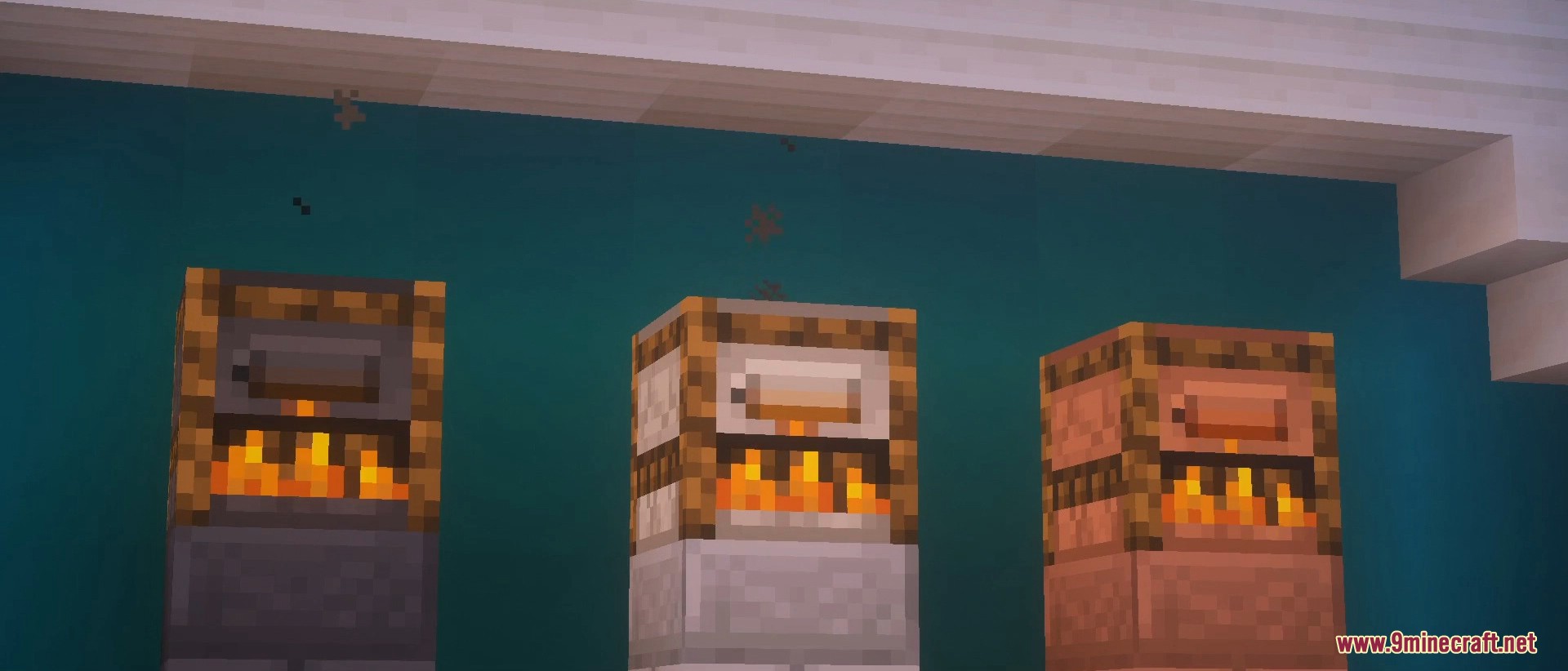 A finished build with smooth, gridless block textures throughout