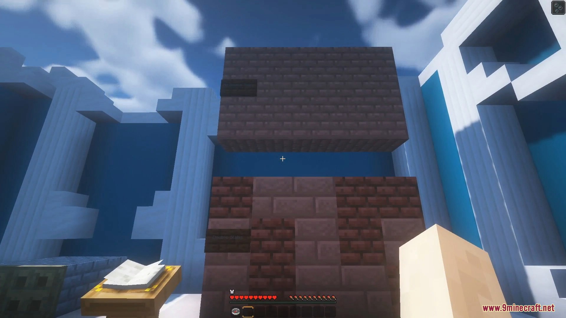 A sandstone wall with the grid borders removed for a smooth look
