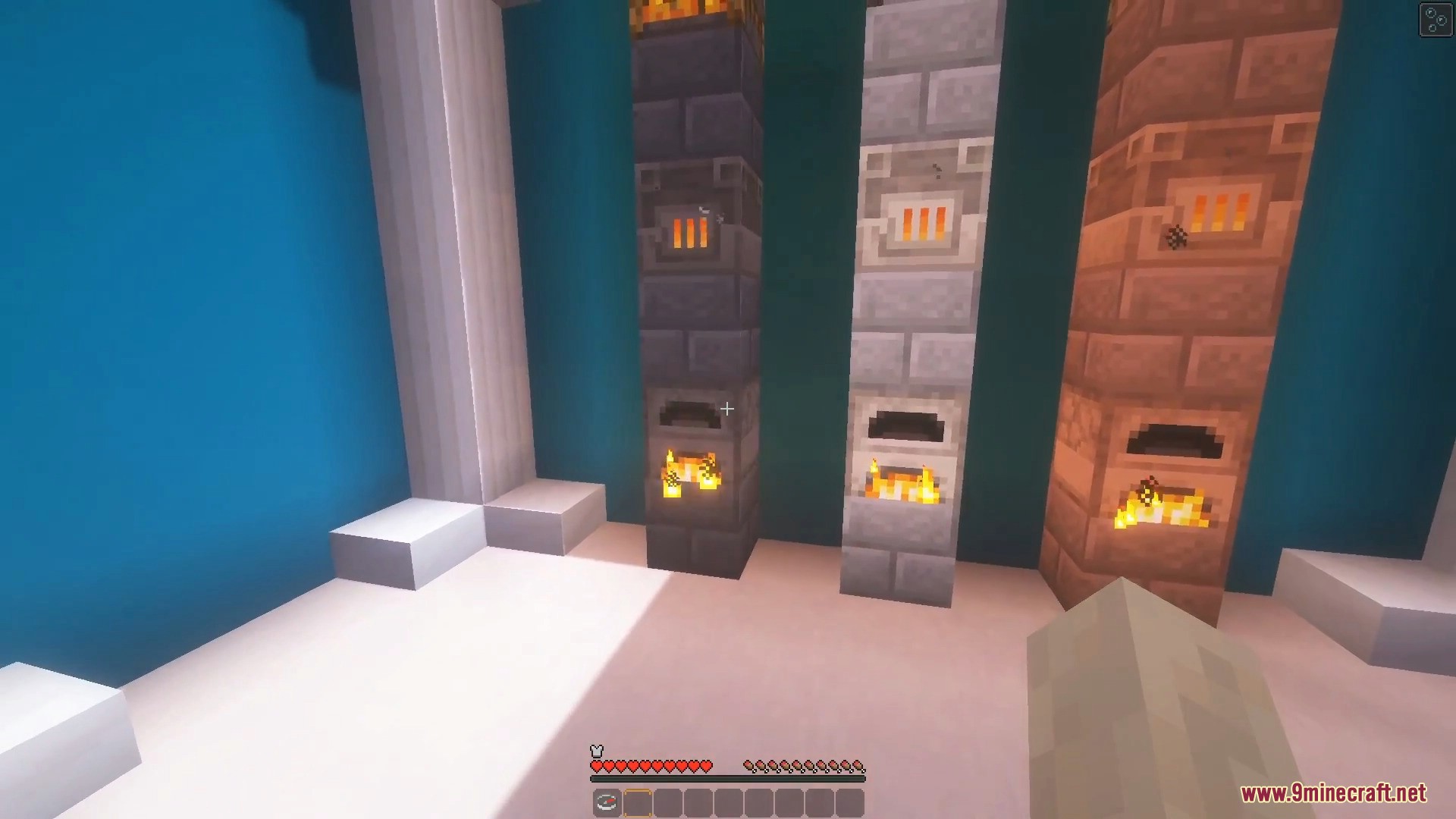 A full block surface connecting its texture across many blocks