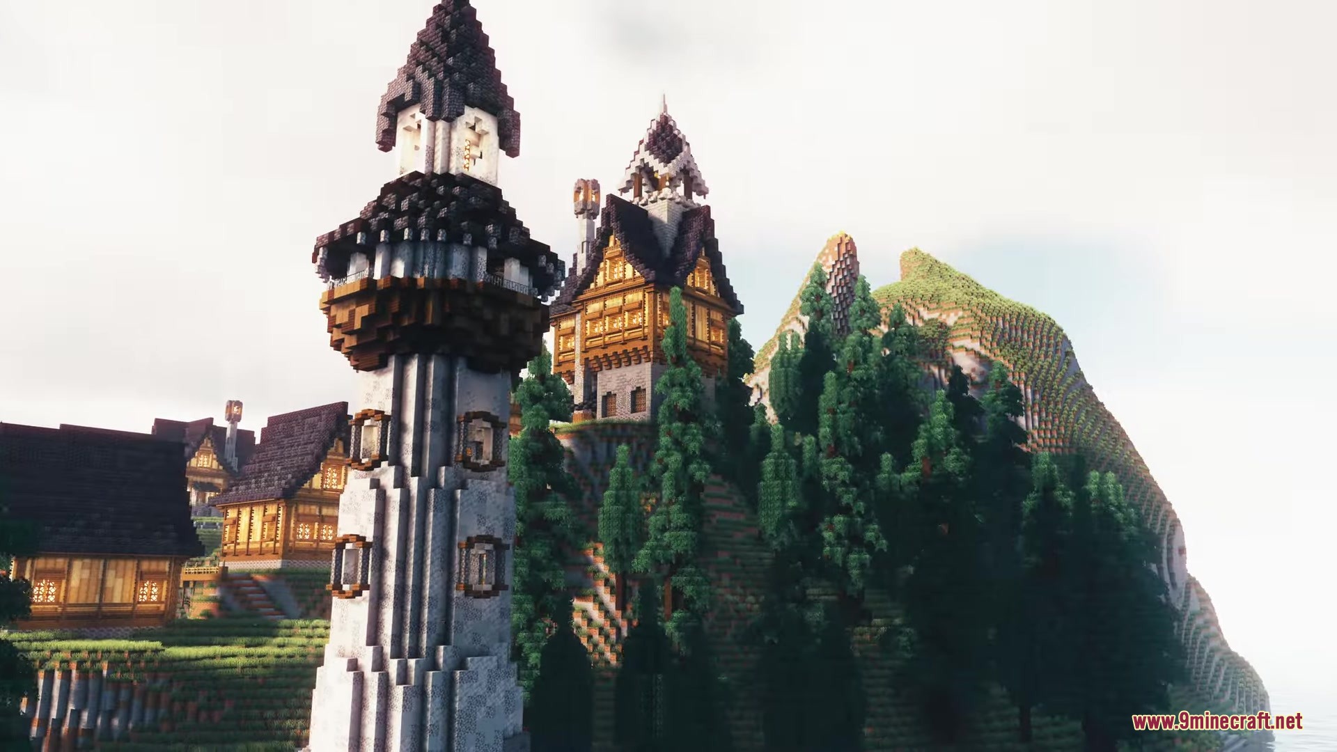 Ultimate Medieval Island Schematic (1.21.x) - Massive Island with Castles and Villages screenshot 5