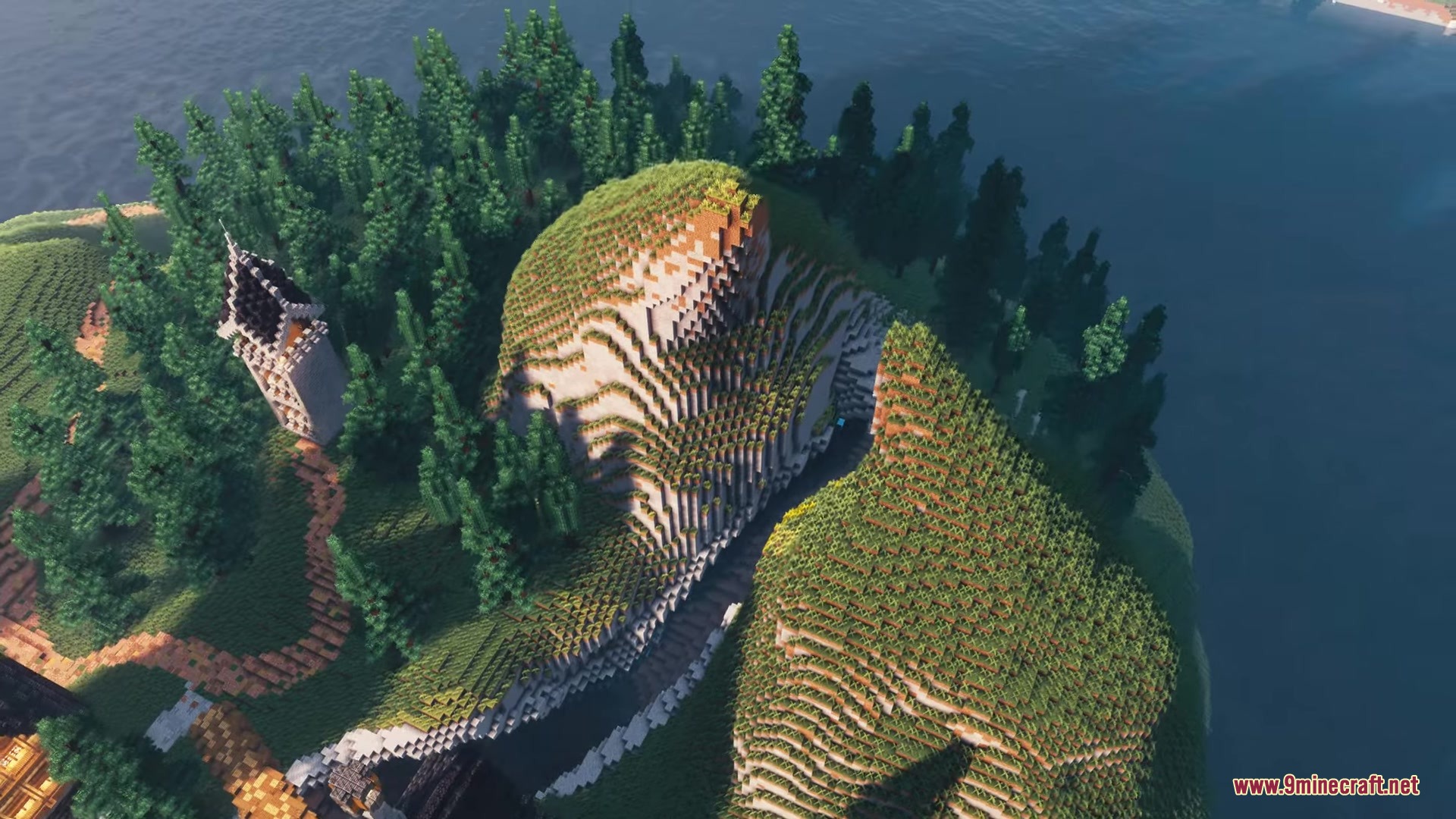 Ultimate Medieval Island Schematic (1.21.x) - Massive Island with Castles and Villages screenshot 6