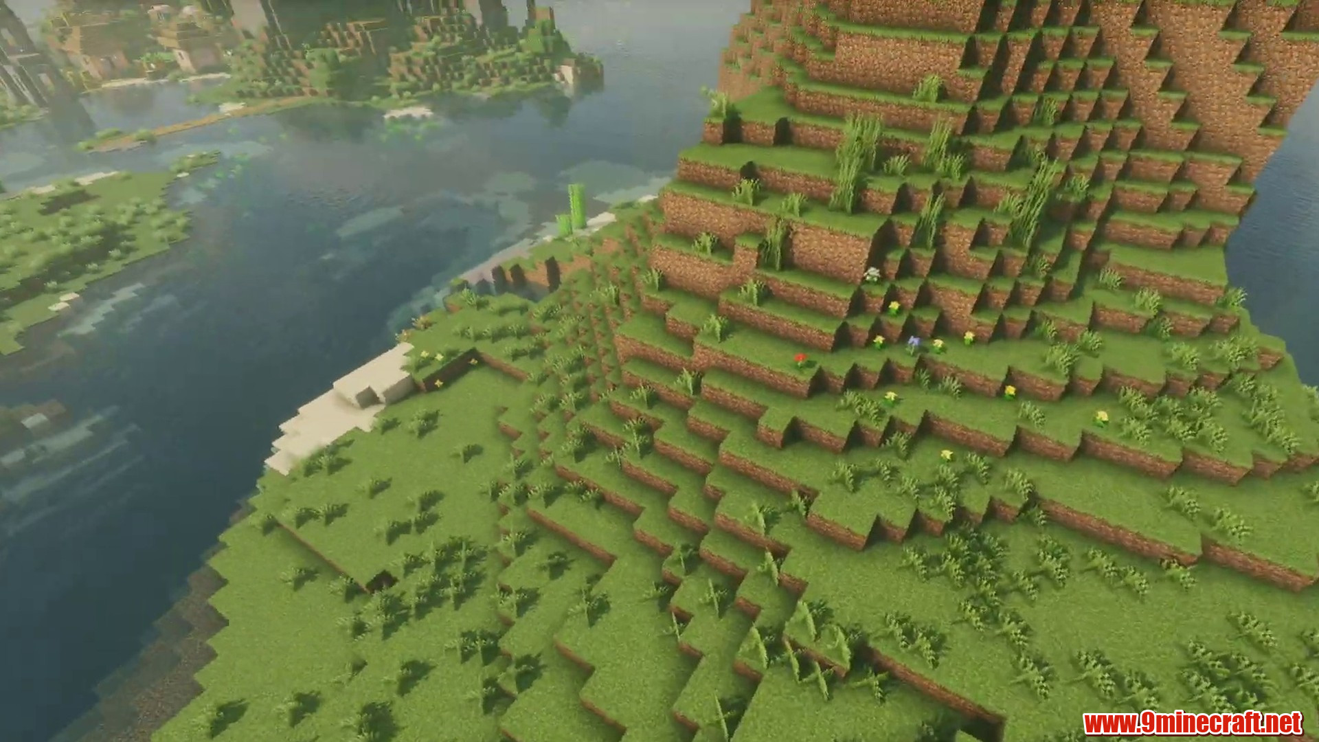 Scenic terrain from Minecraft seed -8875264585900365751