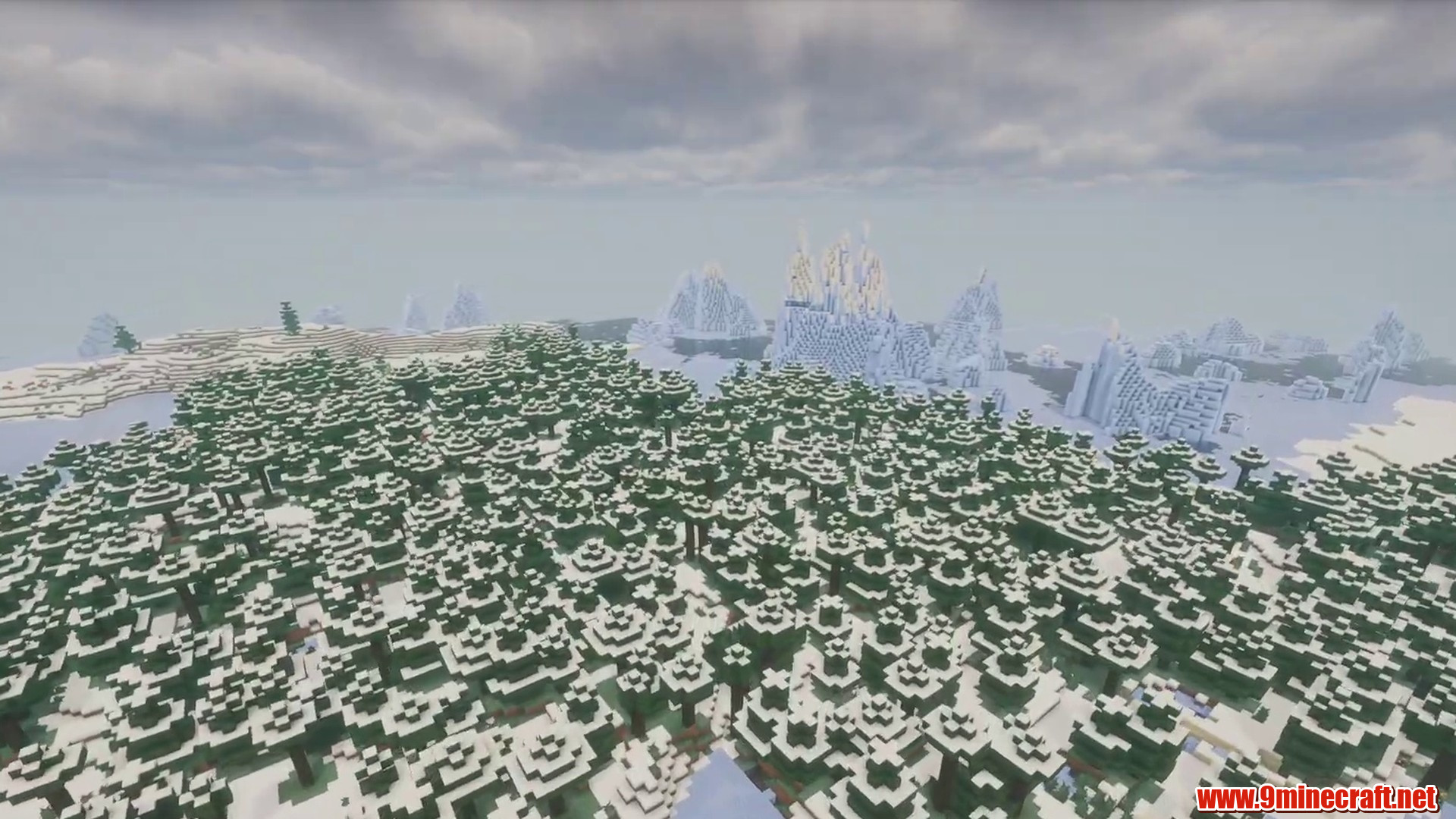 Snow Island Seed in Minecraft seed -3864219431883015816