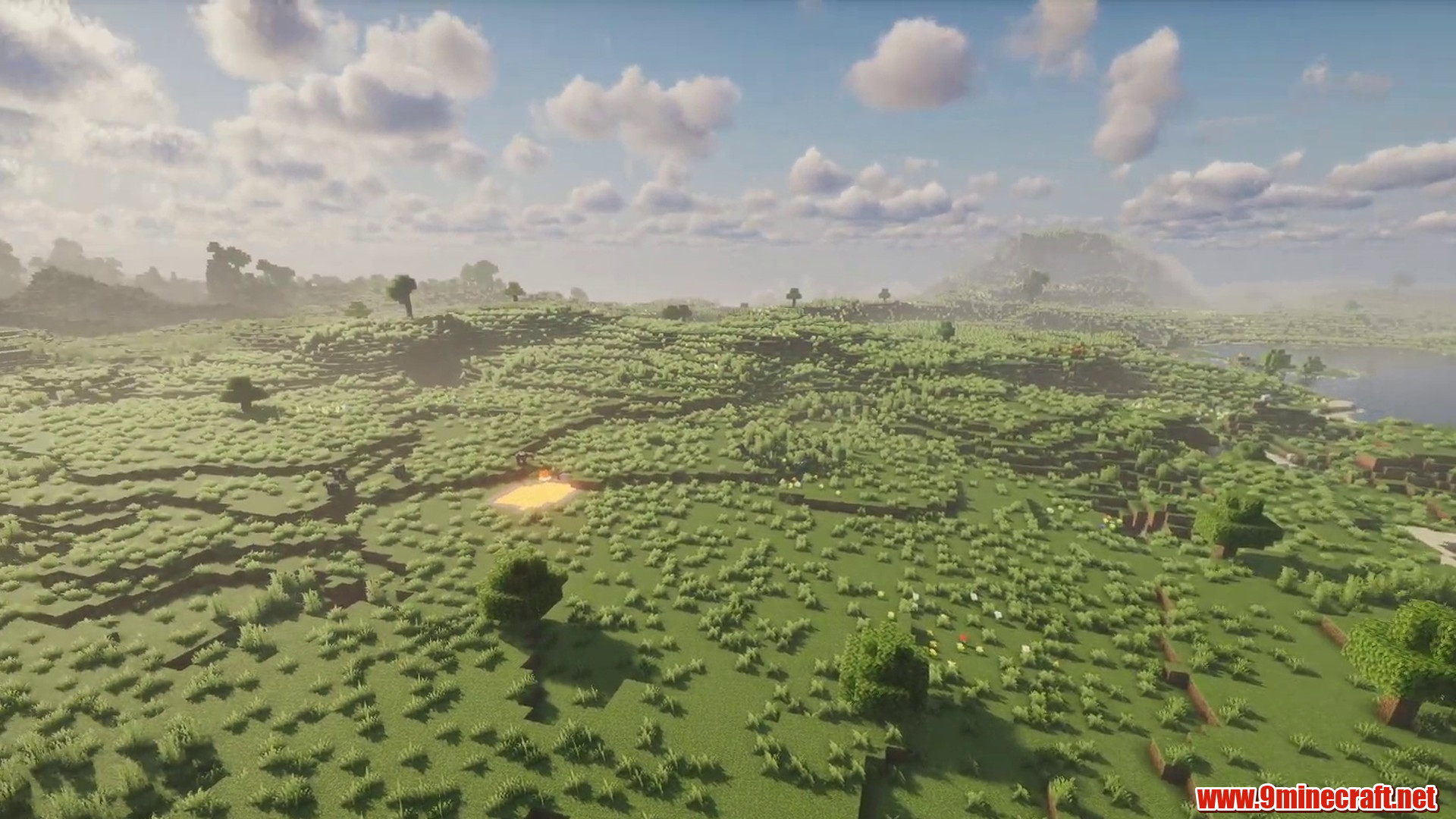 Scenic terrain from Minecraft seed 1523922589925128169