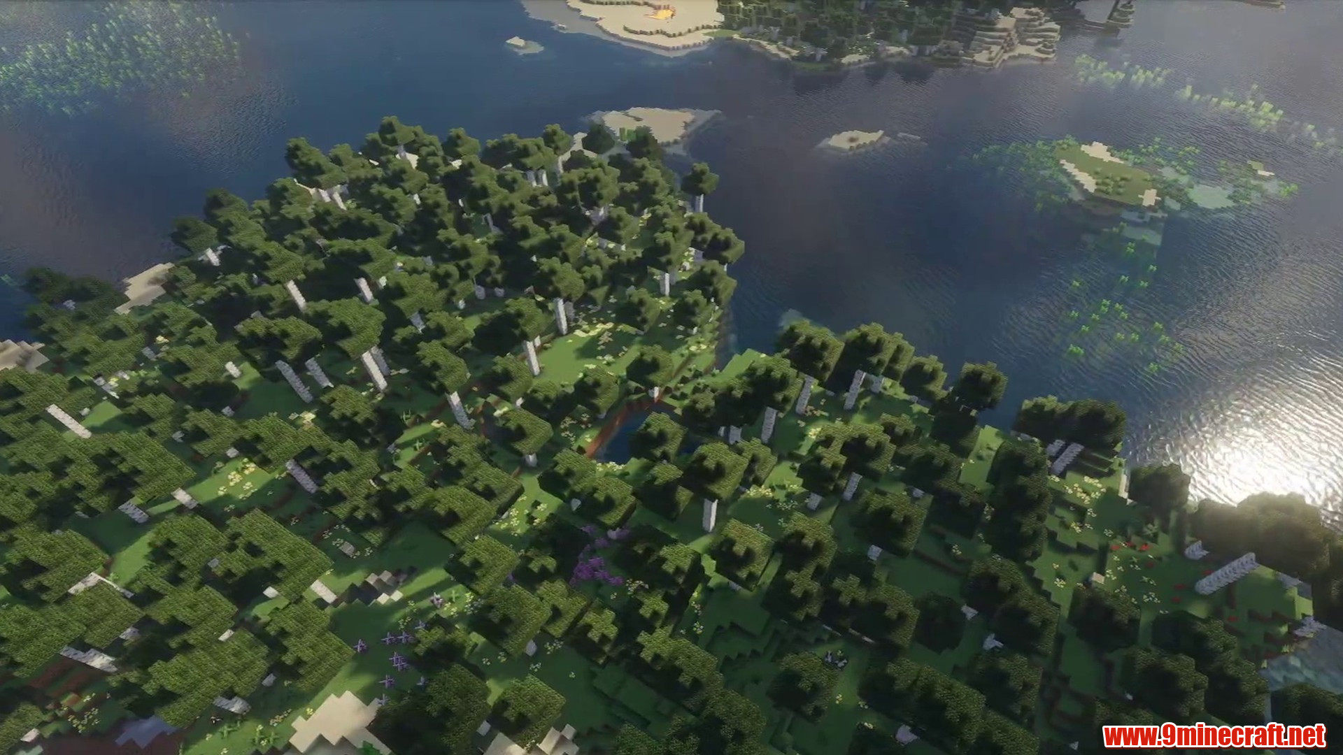 Scenic terrain from Minecraft seed 1274767146996415616