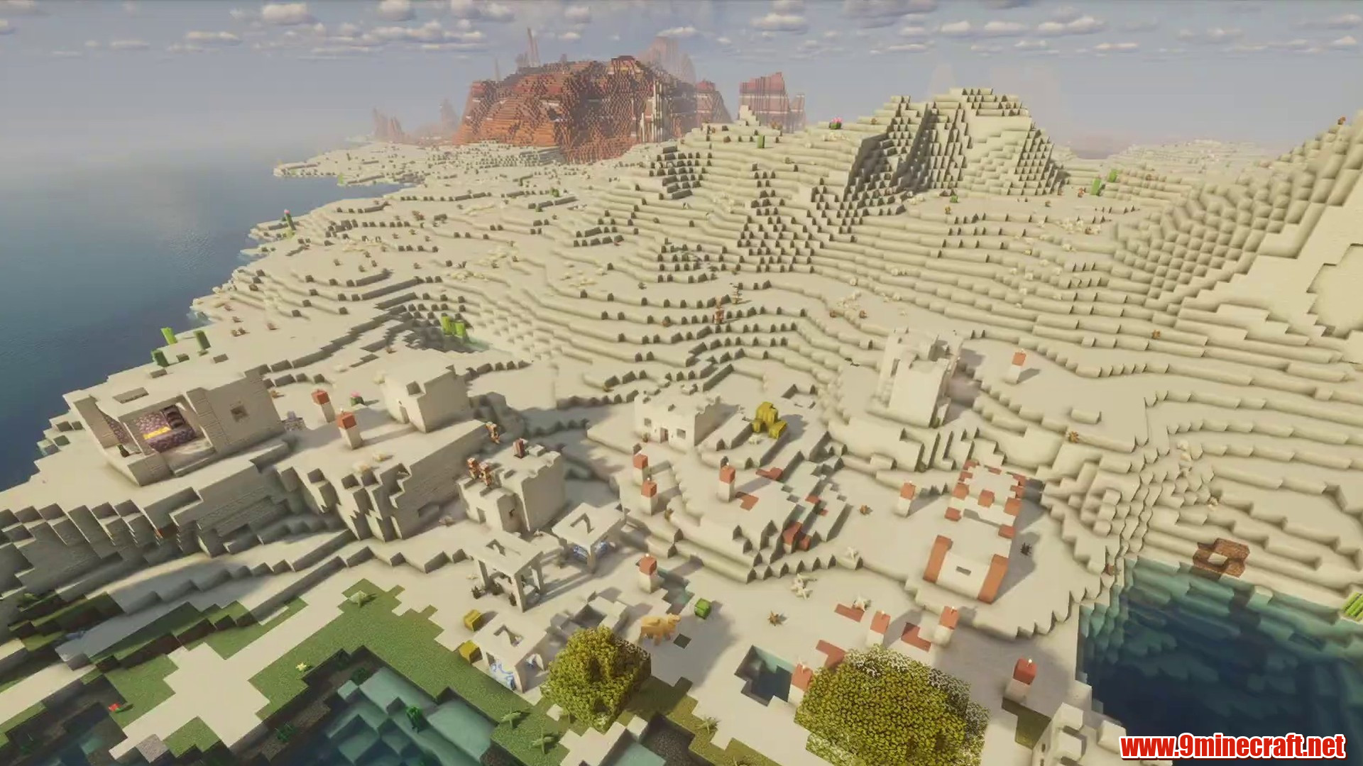Scenic terrain from Minecraft seed 2570015621874377648