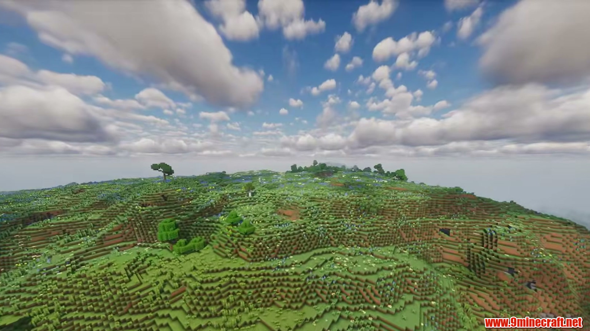 Terrain and landmarks in Minecraft seed -4732538689507939017