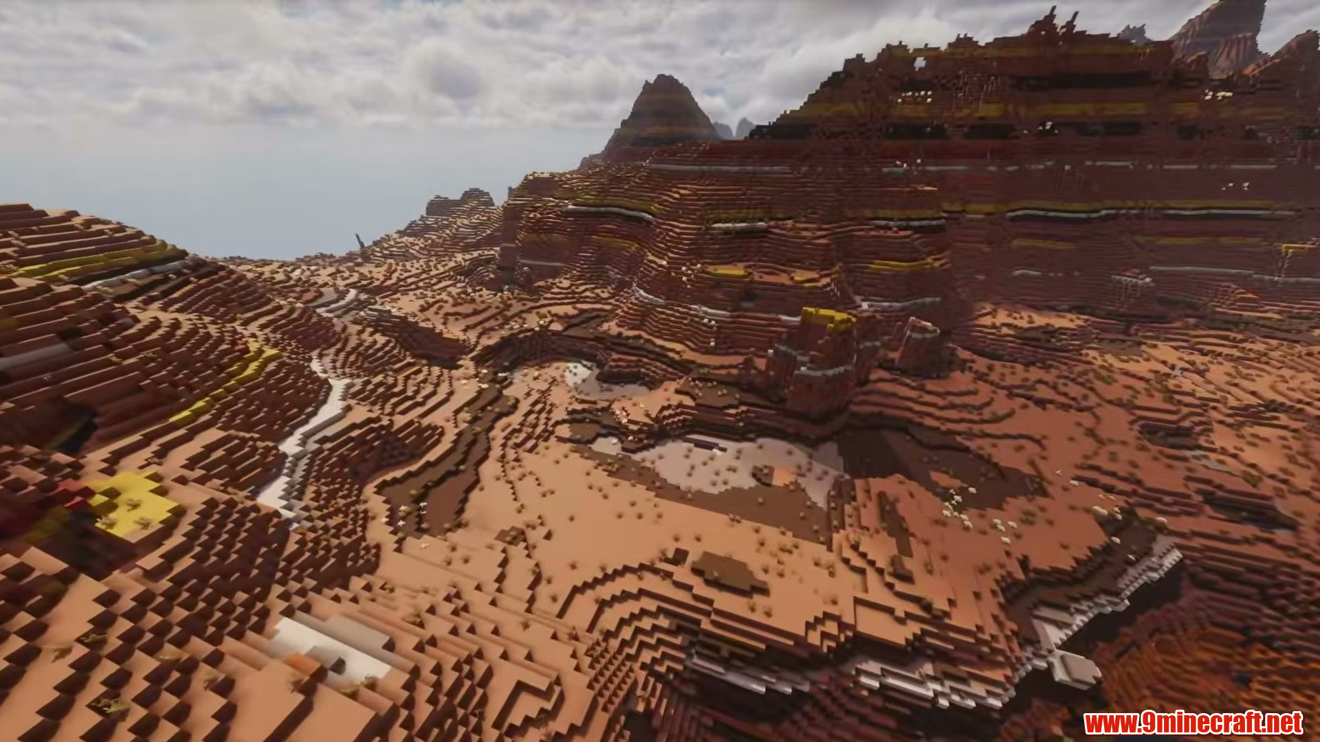 Flat Land Mesa in Minecraft seed 3281830143435402263