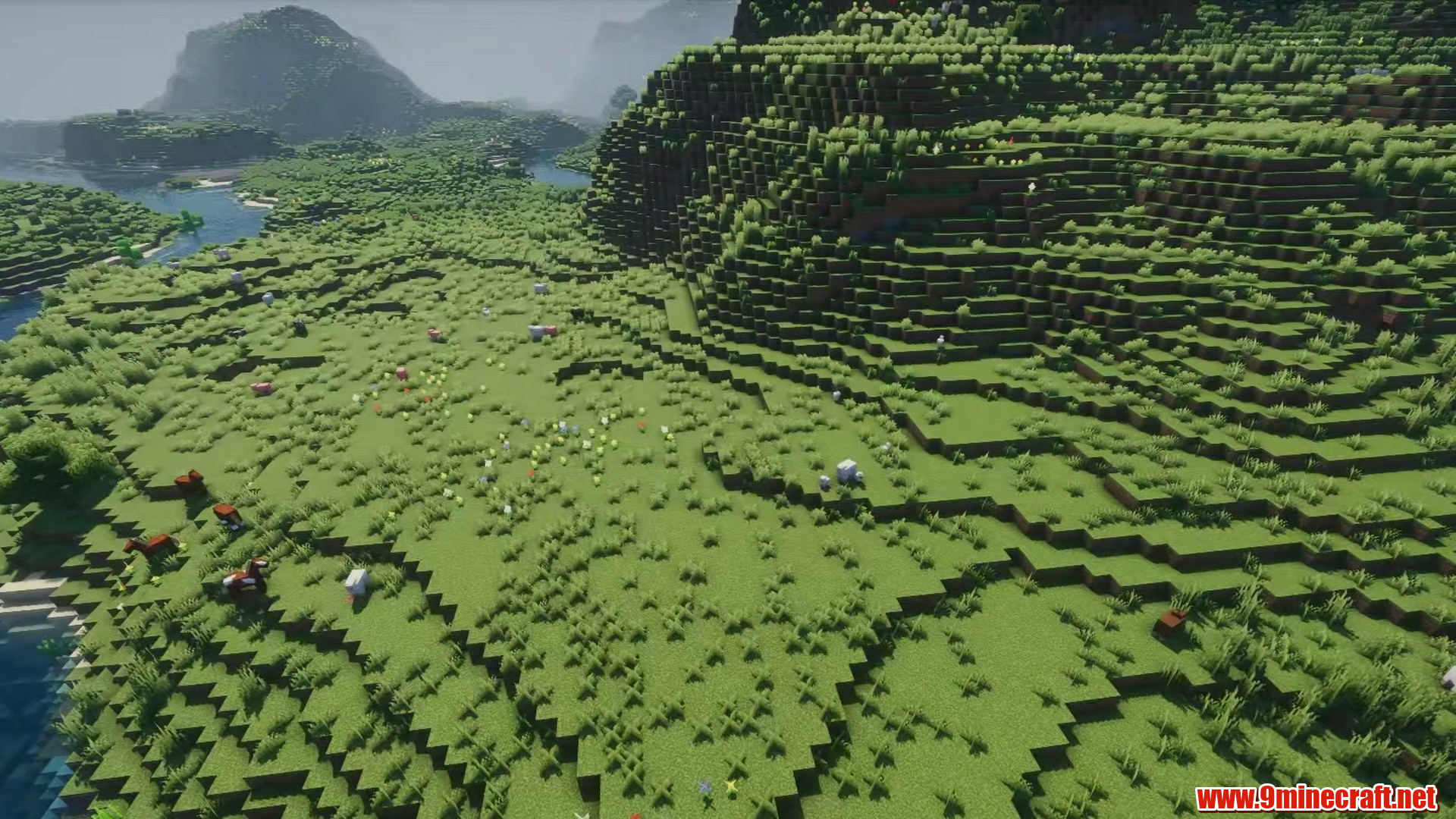 River Village Plains in Minecraft seed 5276609390354319434