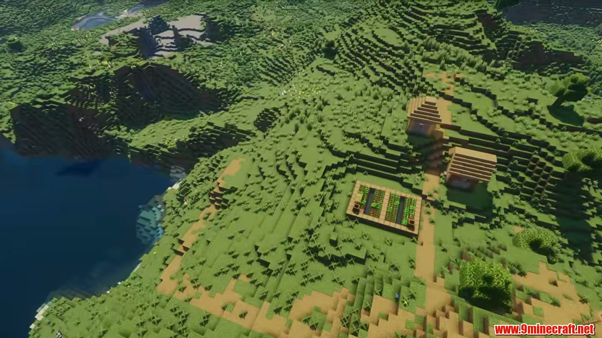 Plains Double Village in Minecraft seed -5326872647731725125