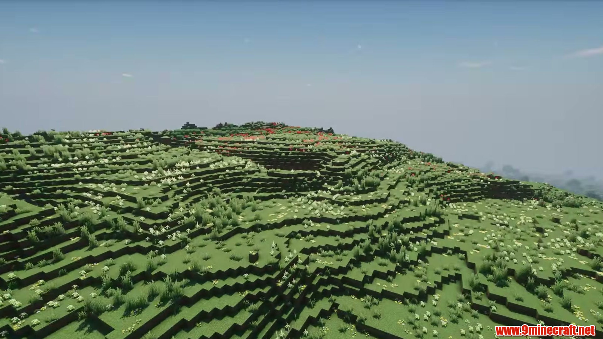 Flat Hilltop Village in Minecraft seed -1579169606579458383